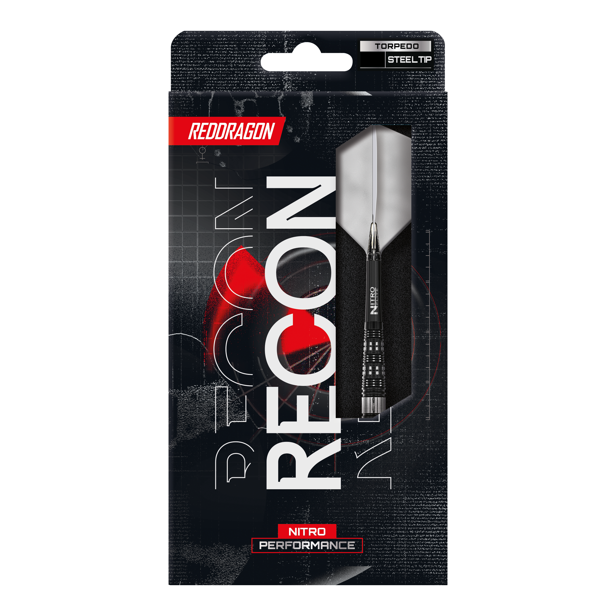 Dardos de acero Red Dragon Recon Torpedo Auf dem Foto sind die Red Dragon Recon Torpedo Steeldarts abgebildet. Diese Darts zeichnen sich durch ihre spezielle Torpedoform aus.