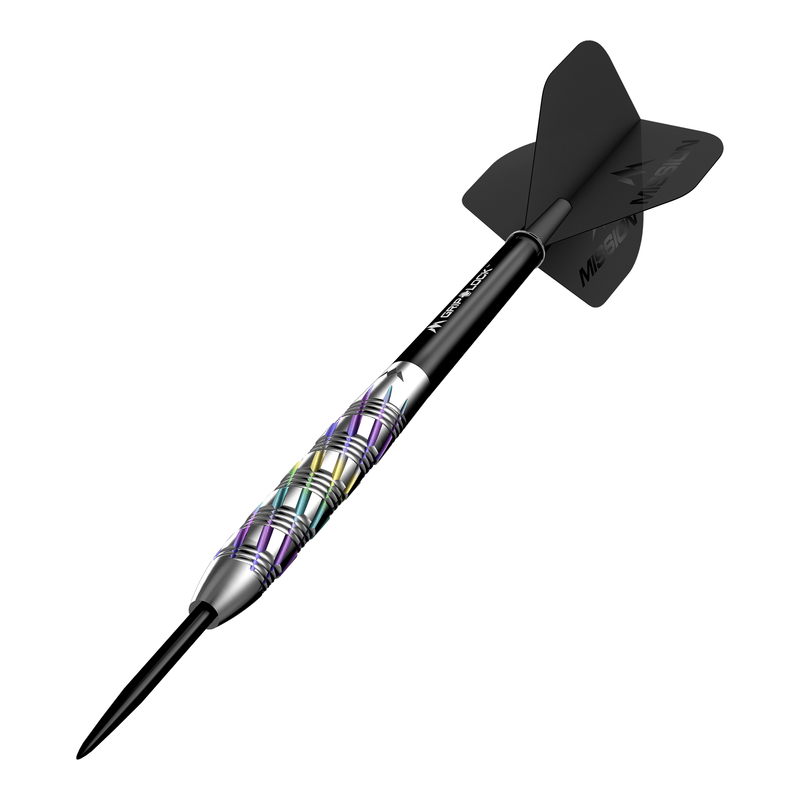 Mission Shuriken Steeldarts werden auf diesem Foto dargestellt. Die Steeldarts sind gut sichtbar und detailliert abgebildet.