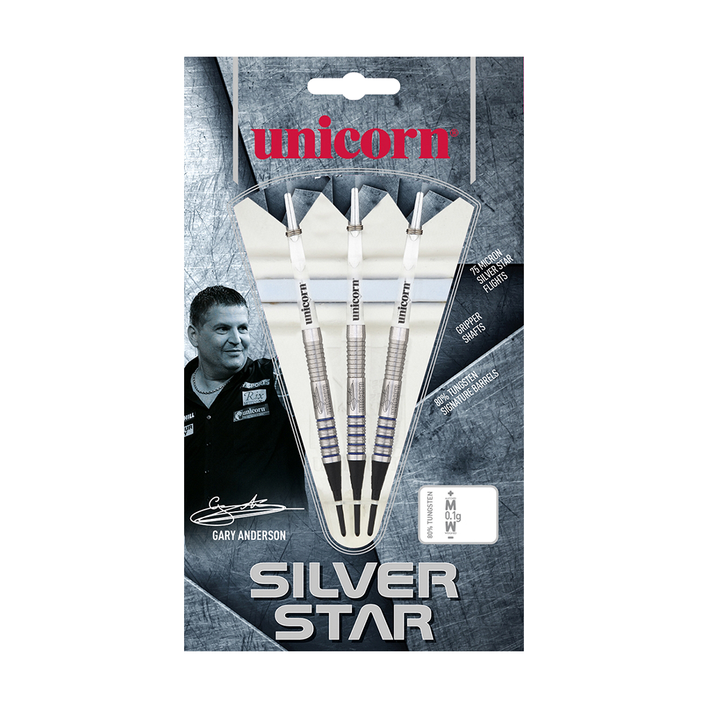 Měkké šipky Unicorn Silver Star Var.2 Gary Anderson