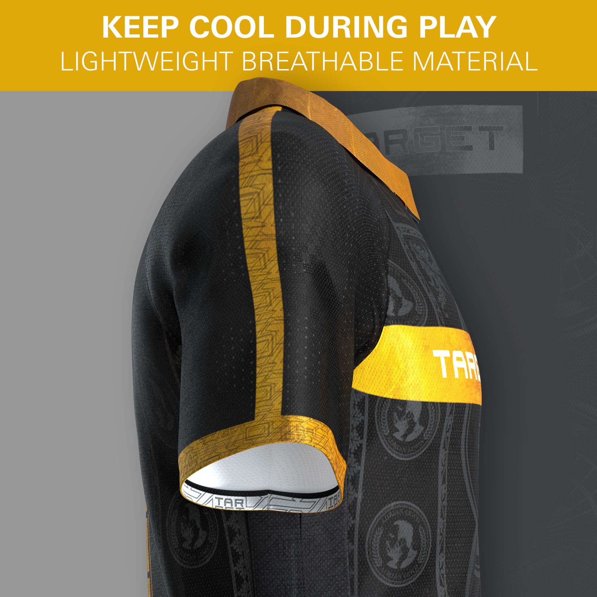 T-shirt de fléchettes Target Adrian Lewis 2026 Target Adrian Lewis Dartshirt 2026 ist auf diesem Bild zu sehen. Es handelt sich um ein Dartshirt für Fans von Adrian Lewis.