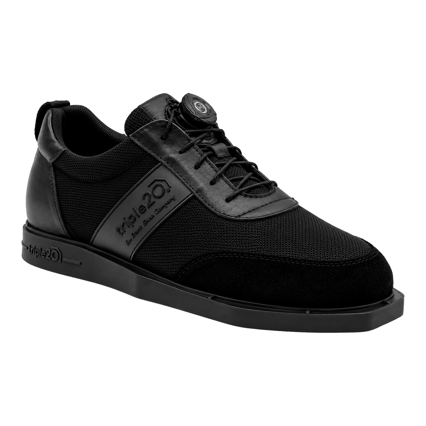 Triple20 Dartschuhe Textil mit Drehverschluss - Schwarz Triple20 Dartschuhe Textil mit Drehverschluss - Schwarz