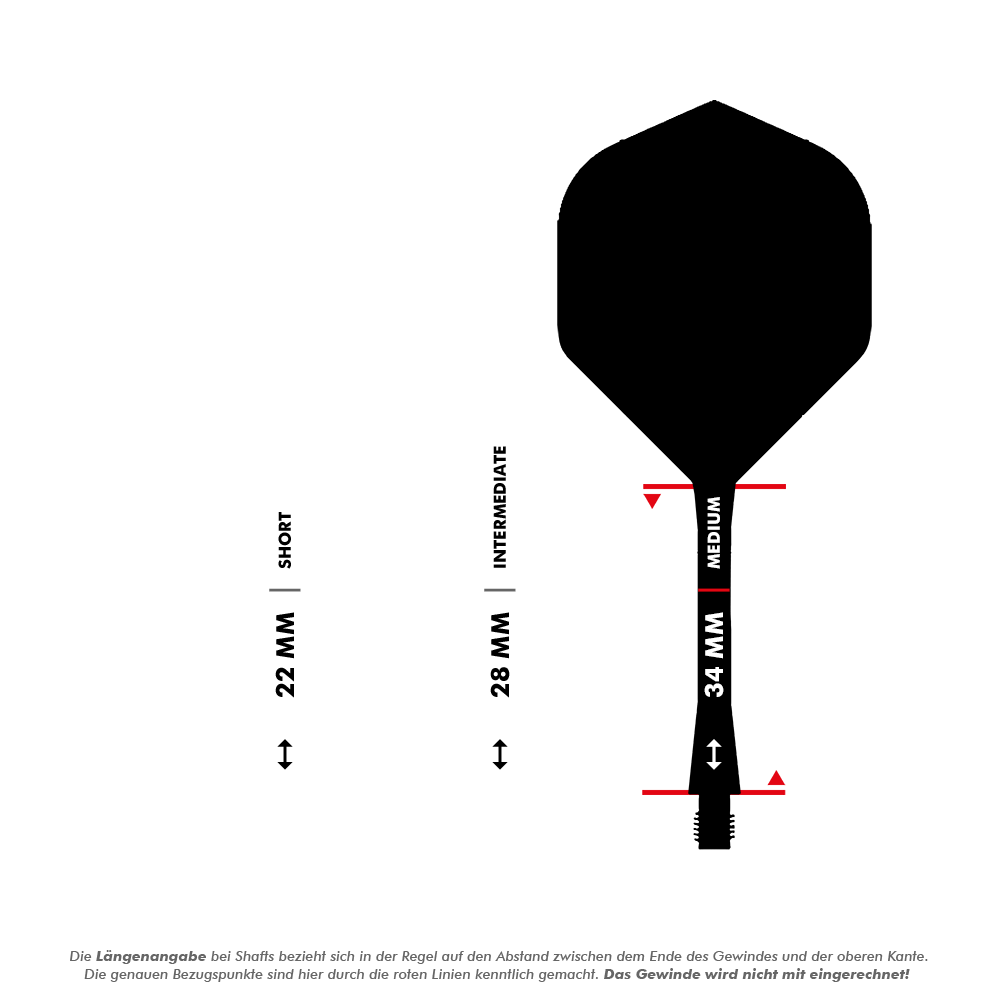 Winmau Fusion Flight Shaft System Standard Gelb