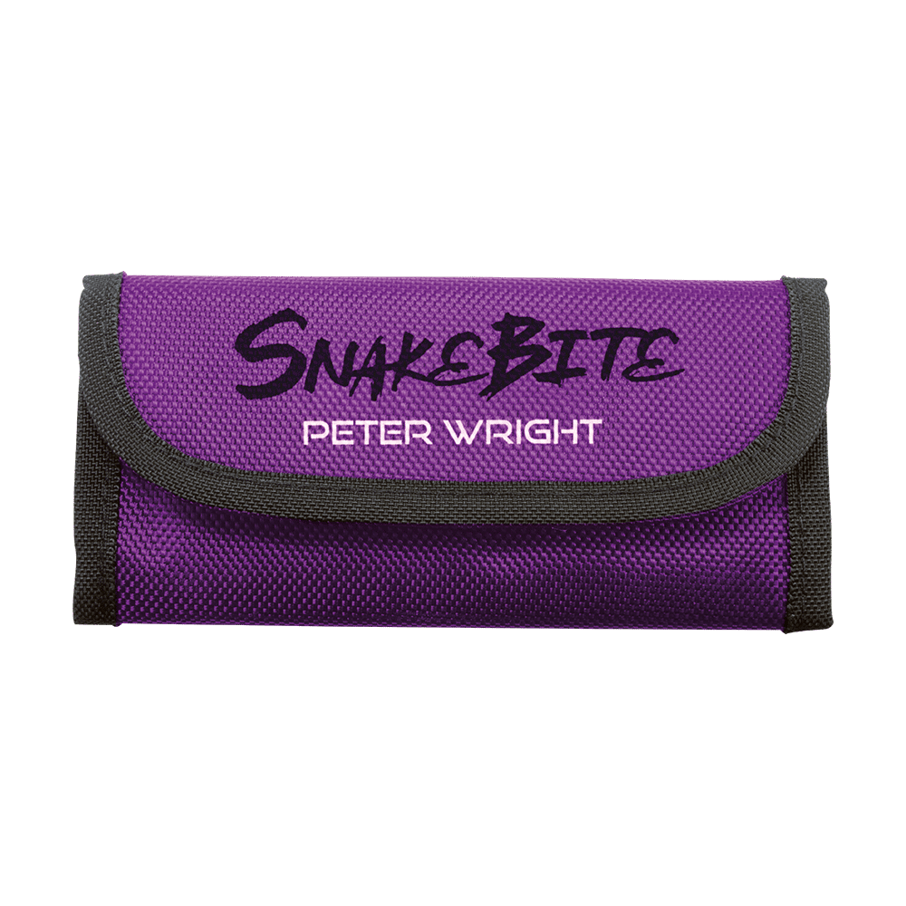 Red Dragon Peter Wright Snakebite Purple Black Trifold Dartwallet