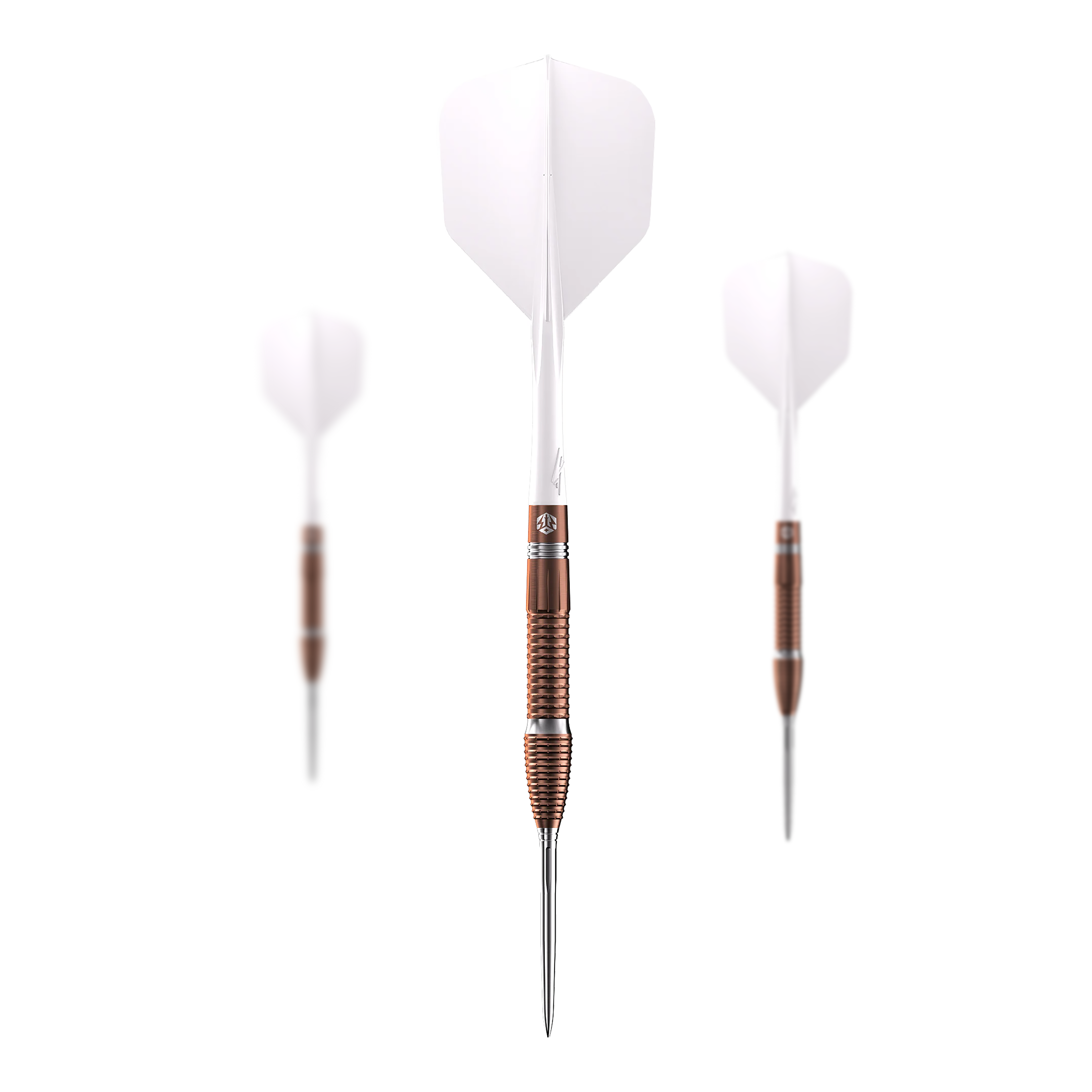 Dardos de acero Caliburn Big Cats Lion Das Foto präsentiert ein Set von Caliburn Big Cats Lion Steeldarts. Alle Darts aus dem Set sind zusammen dargestellt.