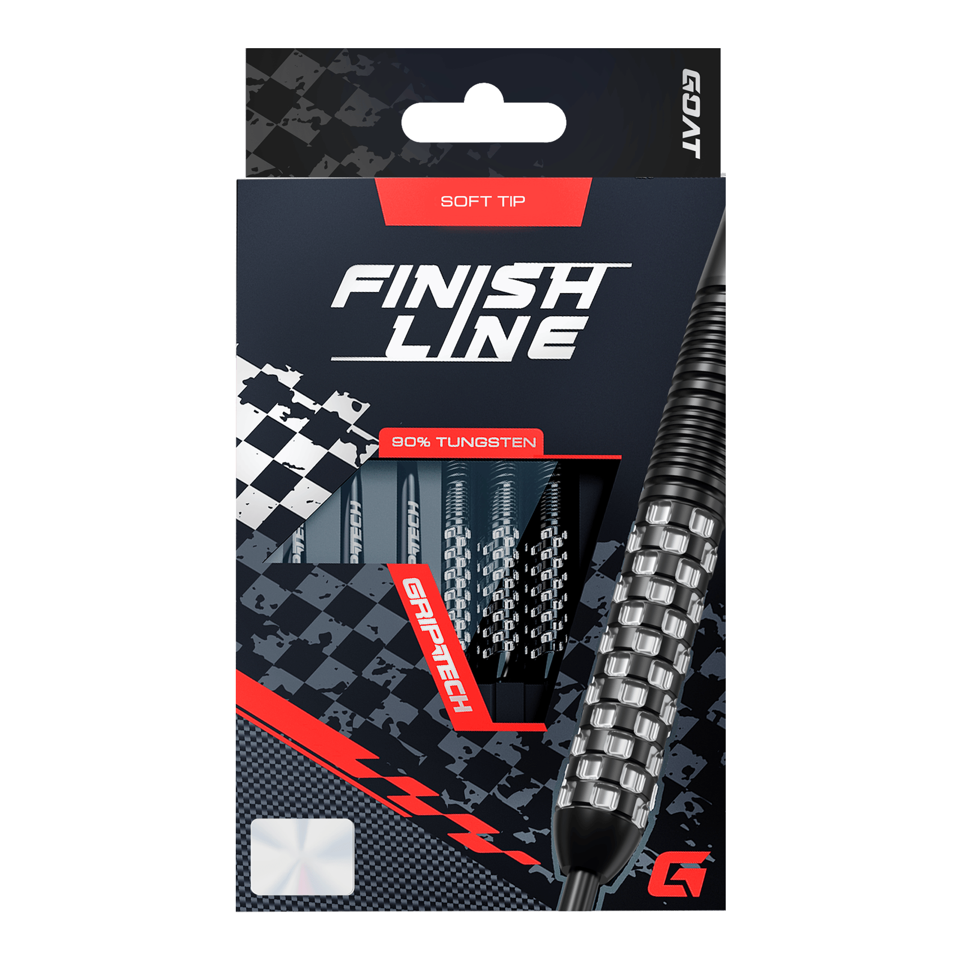 GOAT Finish Line Softdarts - 20g Das Produkt GOAT Finish Line Tungsten Softdarts - 20g ist auf diesem Bild dargestellt. Die Darts bieten gute Kontrolle beim Werfen.