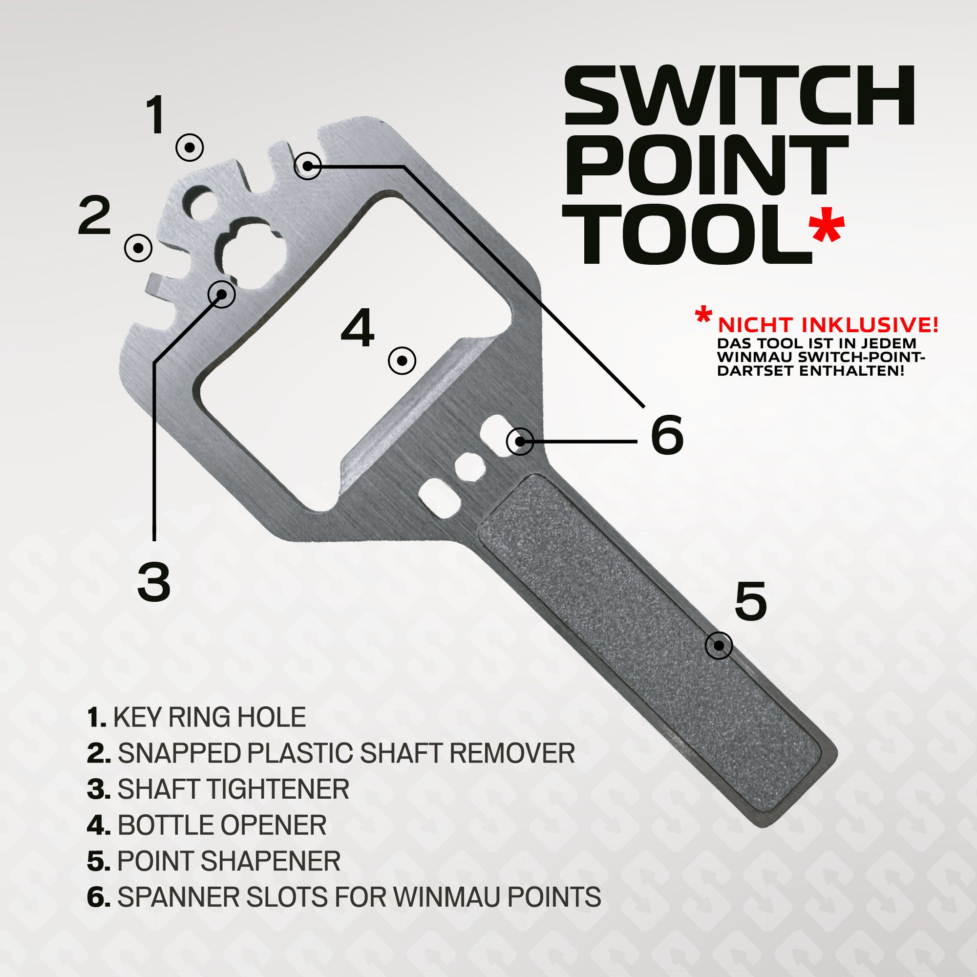 Winmau Switch Point Groove steel dart tips - Silver Effect Hier sind die Winmau Switch Point Smooth Steeldartspitzen im Silver Effect zu sehen. Diese Spitzen eignen sich für Steeldarts und bieten einen glatten Effekt.