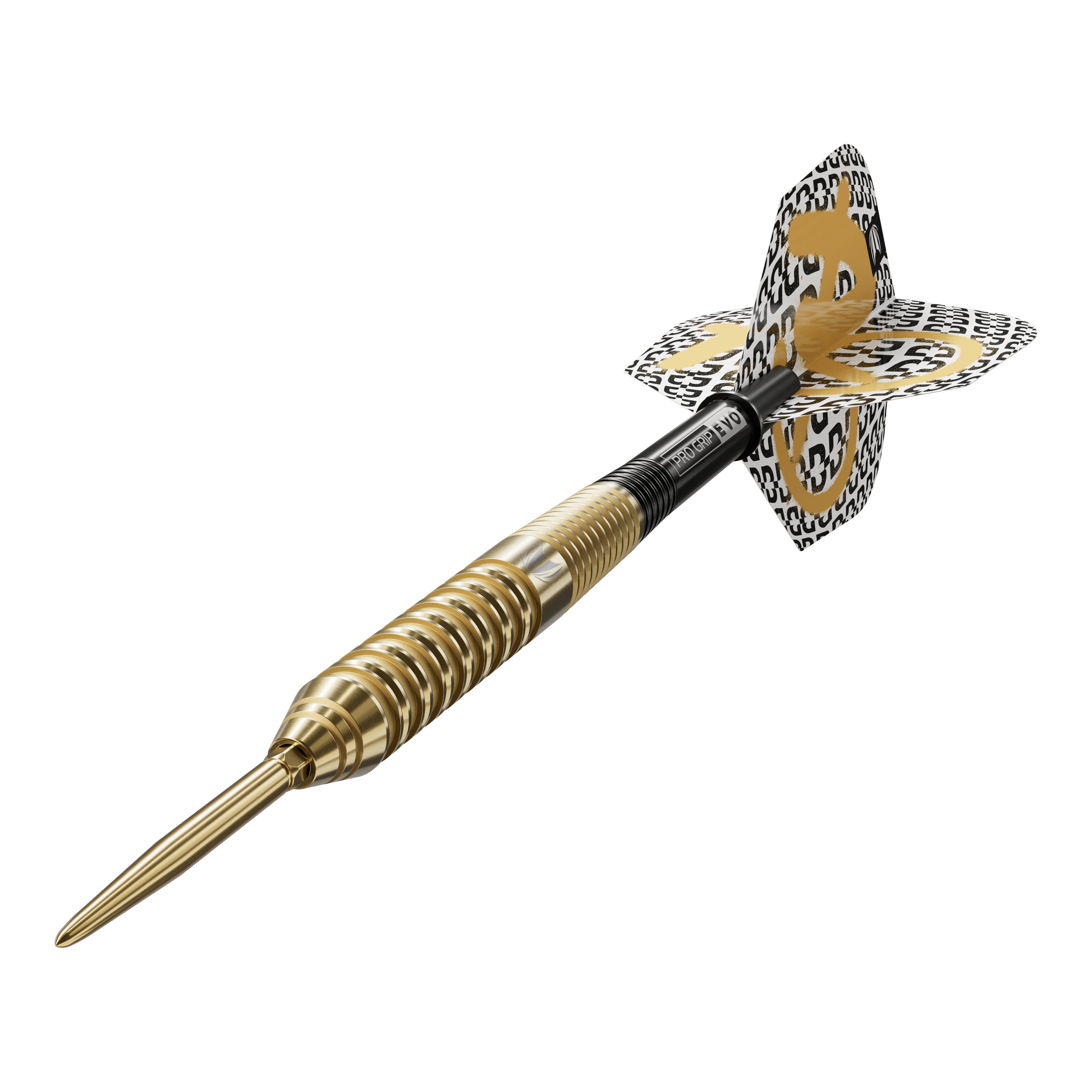 Gezeigt wird der Target Bolide Envy 02 Swiss Point Steeldart. Der Dartpfeil ist für präzises Werfen und hohen Komfort konzipiert.