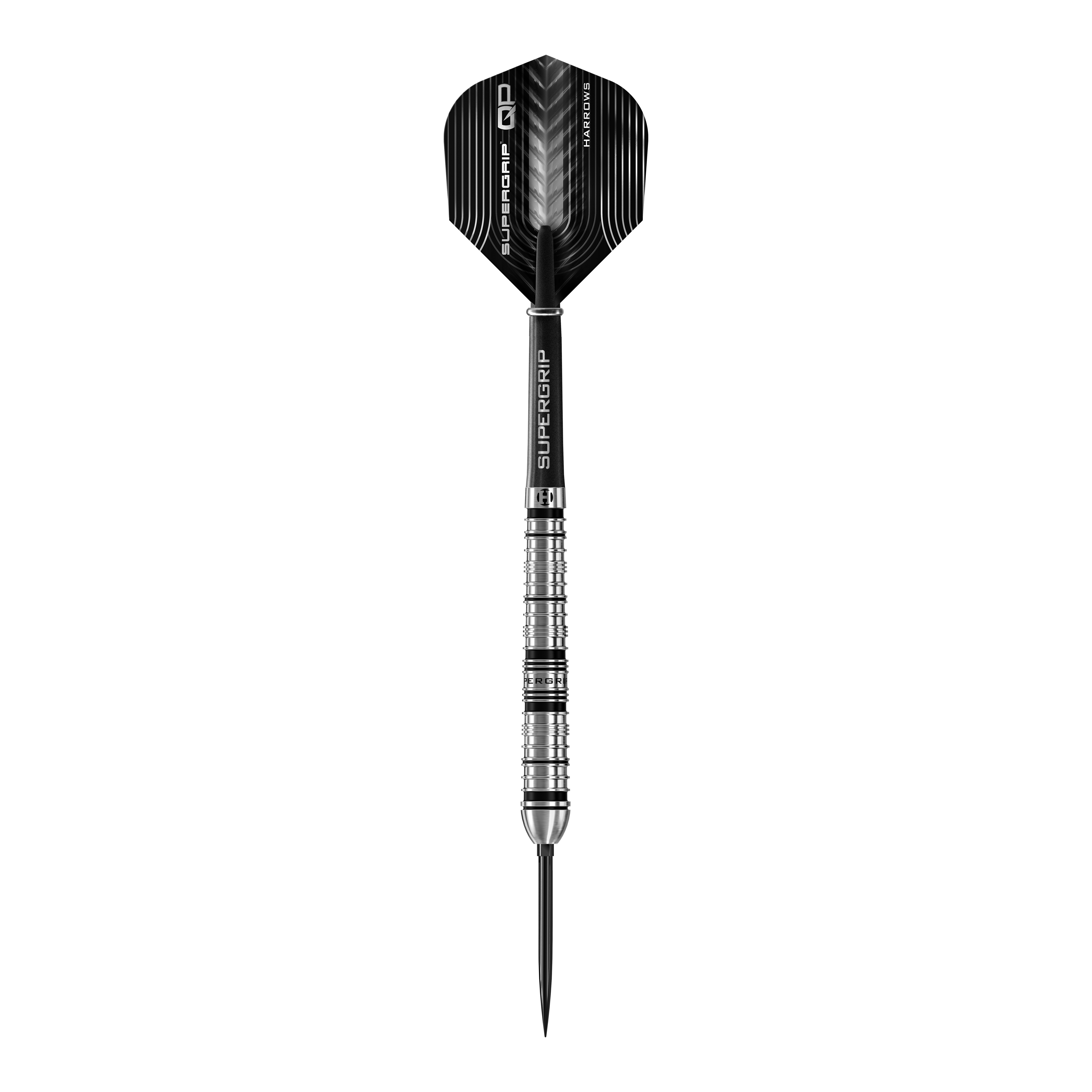 Fléchettes en acier Harrows Supergrip à pointe rapide conique Abgebildet sind die Harrows Supergrip QP Tapered Quick Point Steeldarts. Sie eignen sich ideal für Steeldartspieler auf jedem Niveau.