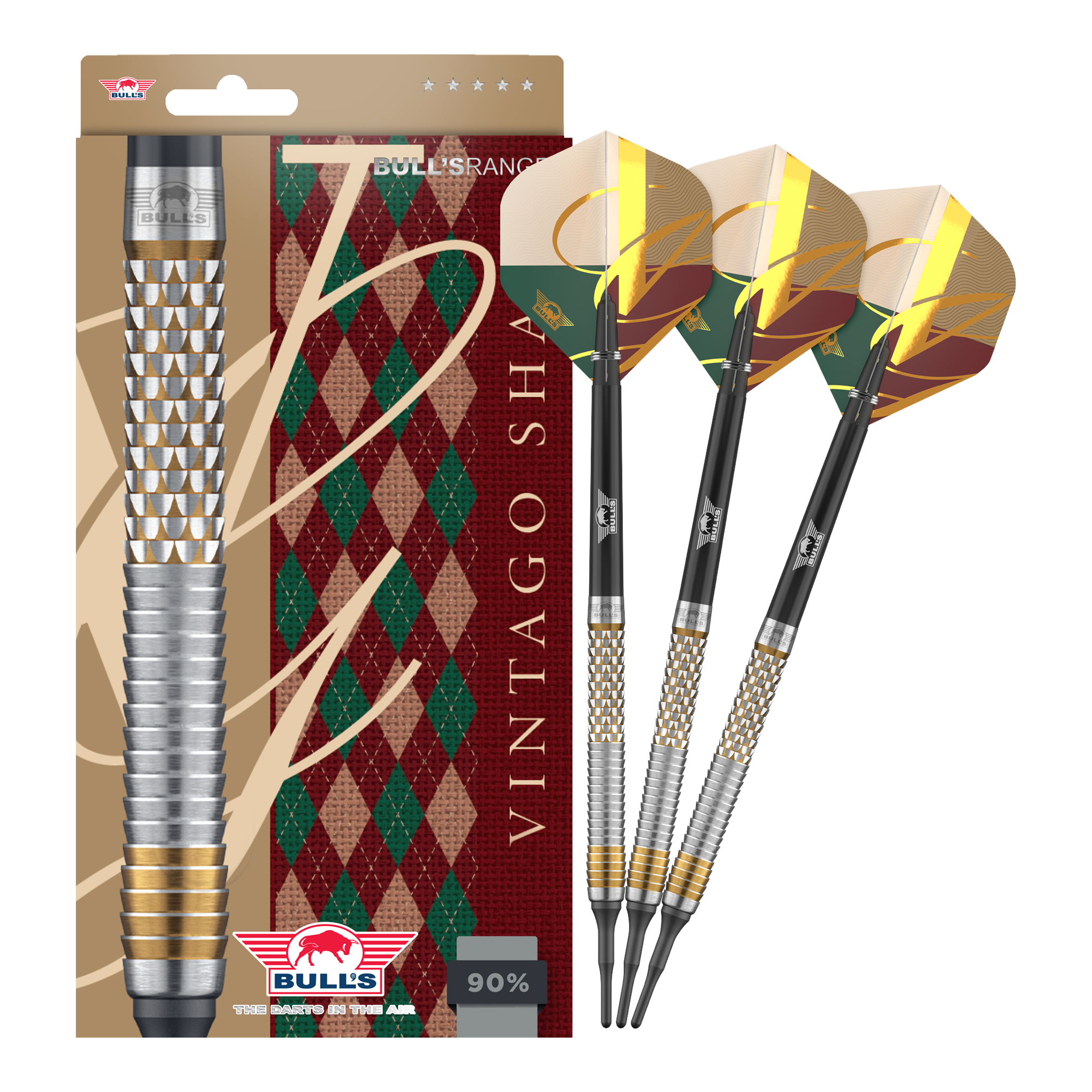 Bulls NL Vintago Shark Softdarts - 18g Dies ist ein Bild von Bulls NL Vintago Shark Softdarts - 18g. Zu sehen sind hochwertige Softdarts für den Dartsport.
