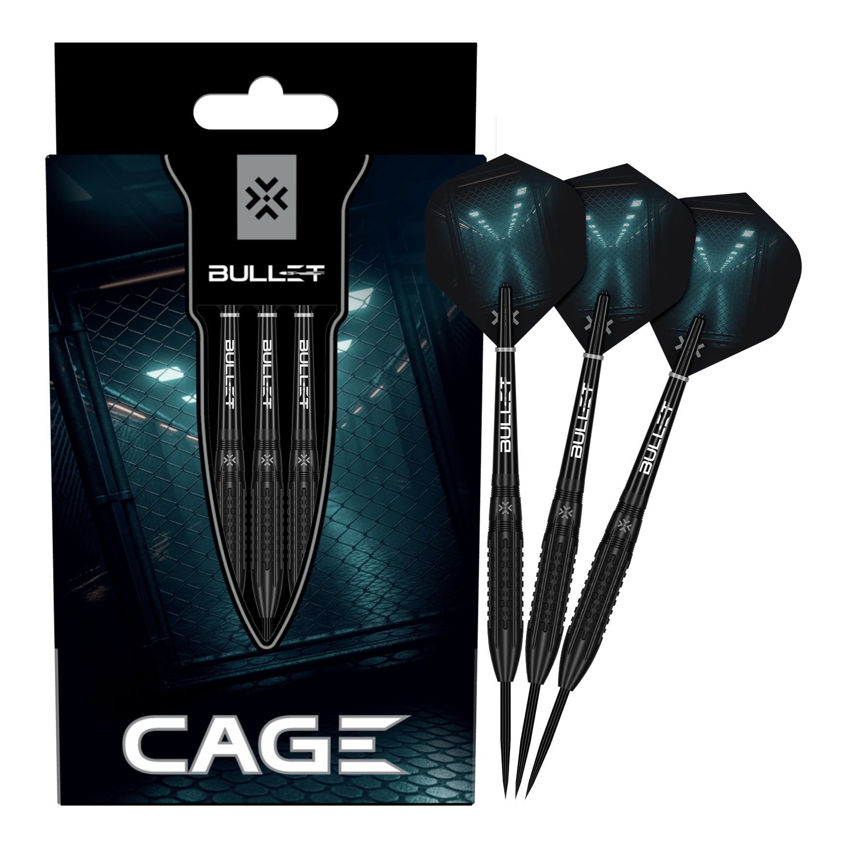 Bullet Cage Steeldarts Abgebildet sind die Bullet Cage Steeldarts. Das Produkt eignet sich ideal für Dartspieler.
