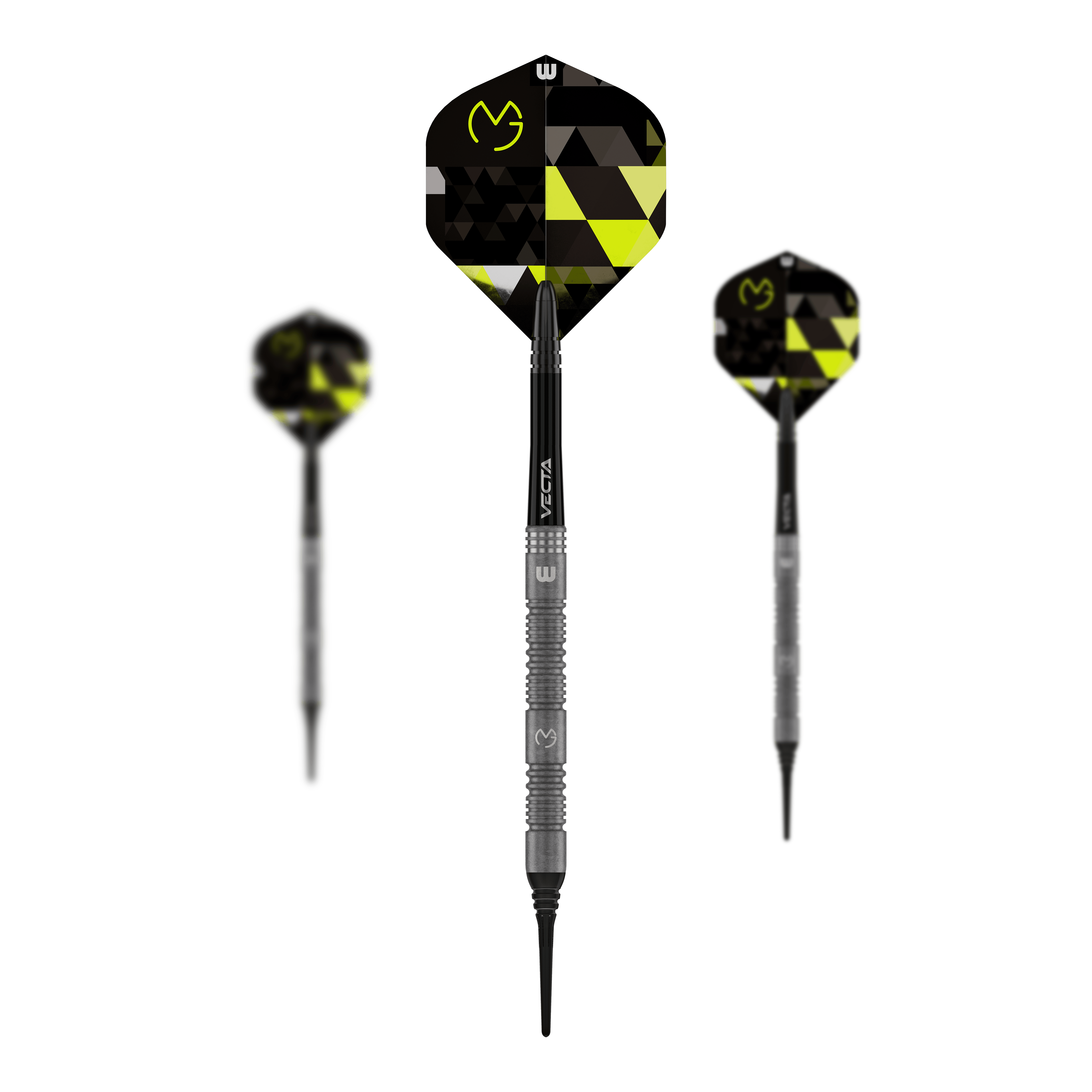 Winmau Michael Van Gerwen TS Softdarts - 18g Zu sehen ist ein Set Winmau Michael Van Gerwen TS Softdarts - 18g. Enthalten sind mehrere Pfeile.