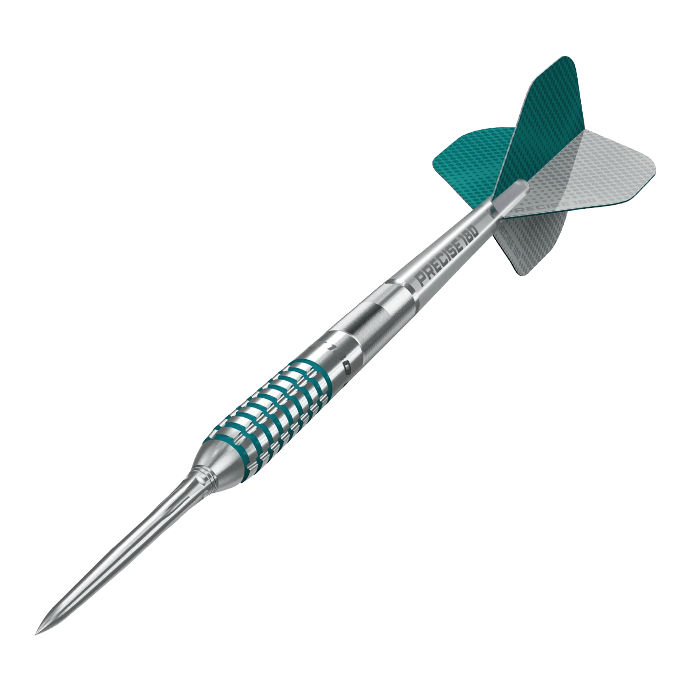 Fléchettes en acier Precise 180 MRV1 Das Foto zeigt die Precise 180 MRV1 Steeldarts - 23g. Diese Darts sind aus hochwertigen Materialien gefertigt.
