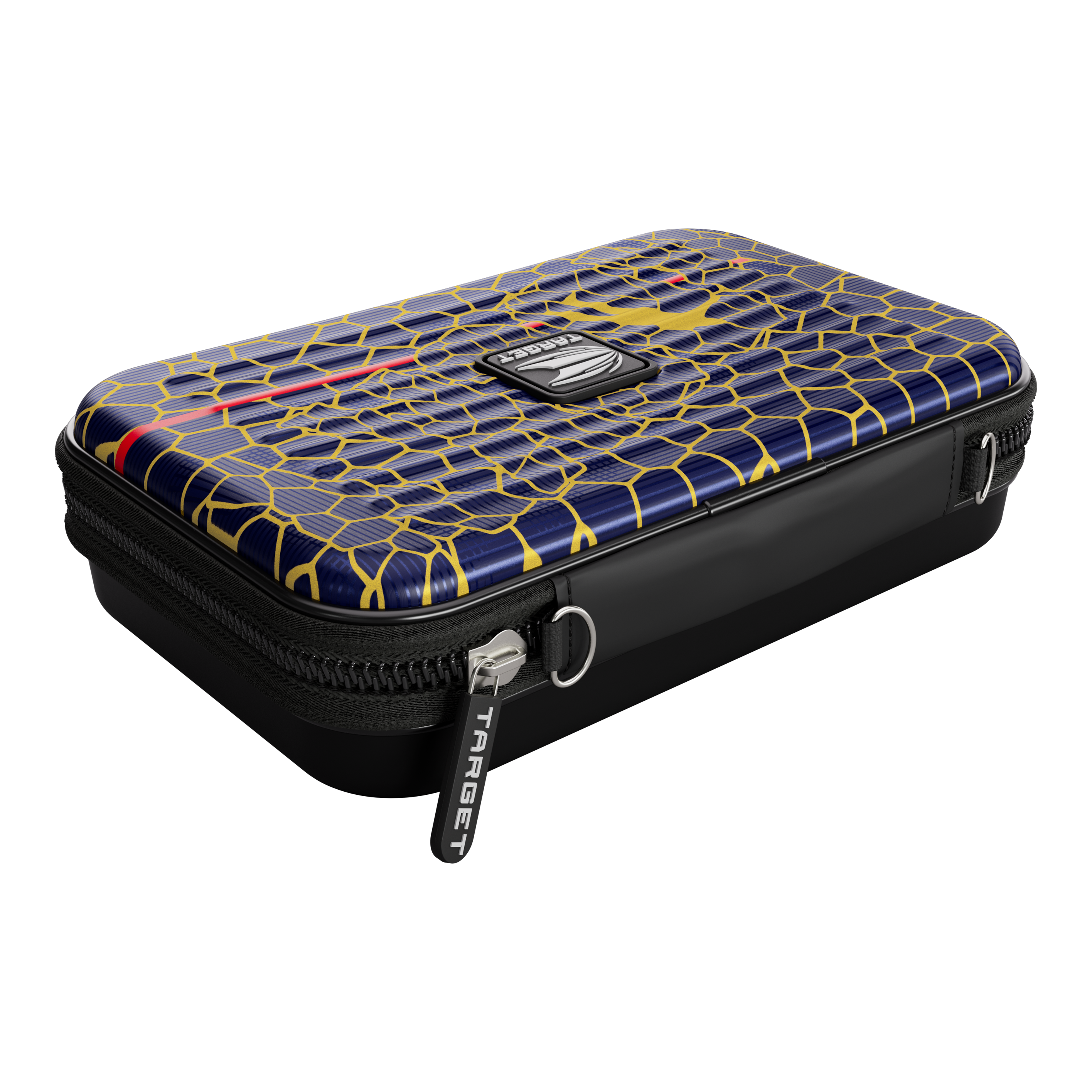 Pouzdro na šipky Target Takoma Josh Rock XL Dies ist das Target Takoma Josh Rock XL Dartcase. Das Etui hat ein auffälliges Design mit blauen, gelben und roten Mustern sowie einem Reißverschluss.