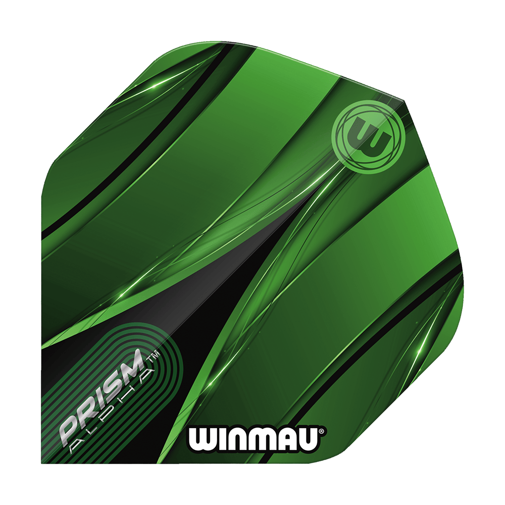 Letky Winmau Alpha Sniper Green Standard Die Winmau Alpha Sniper Green Standard Flights werden auf dem Bild dargestellt. Das Produkt hat eine klassische Standardform.