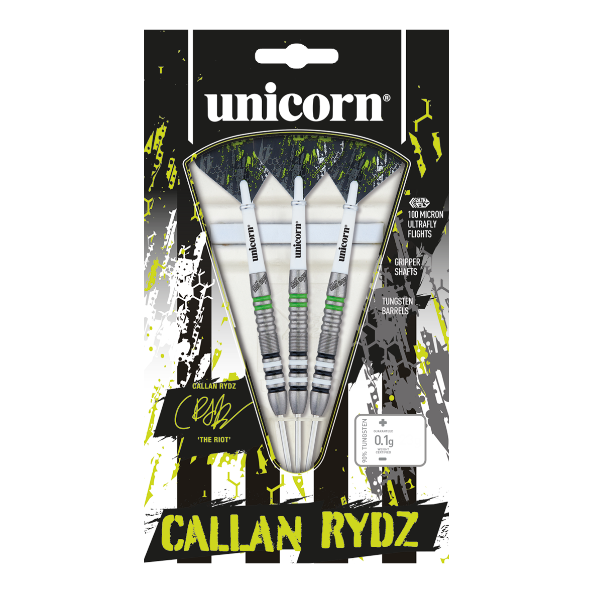 Unicornio Callan Rydz The Riot dardos de acero