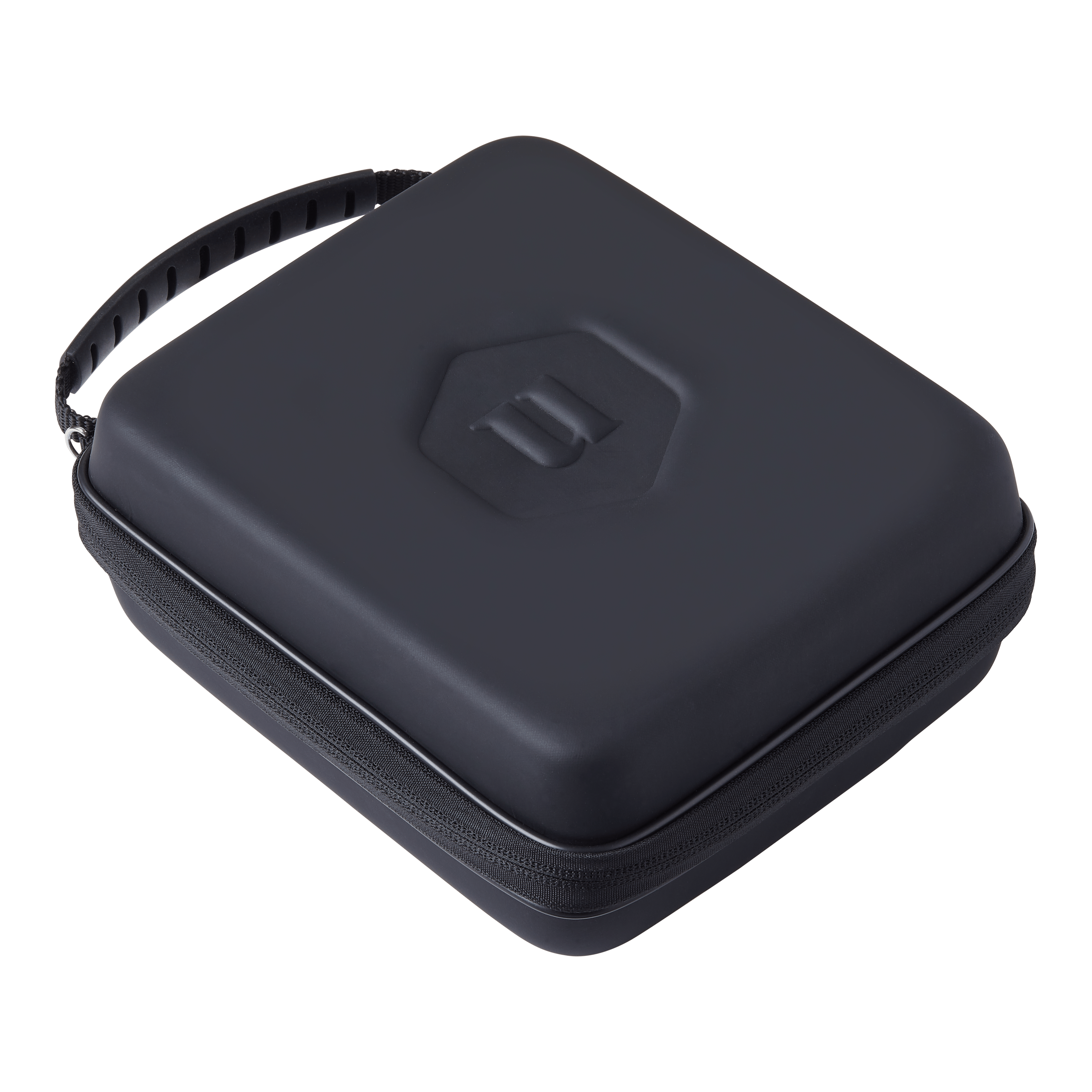 Estuche grande para dardos Unicorn Ultra 3UP - Negro Das Bild zeigt das Produkt "Unicorn Ultra 3UP Large Dartcase - Schwarz". Es handelt sich um ein großes, schwarzes Etui mit Reißverschluss und Tragegriff zur Aufbewahrung von Dartzubehör.