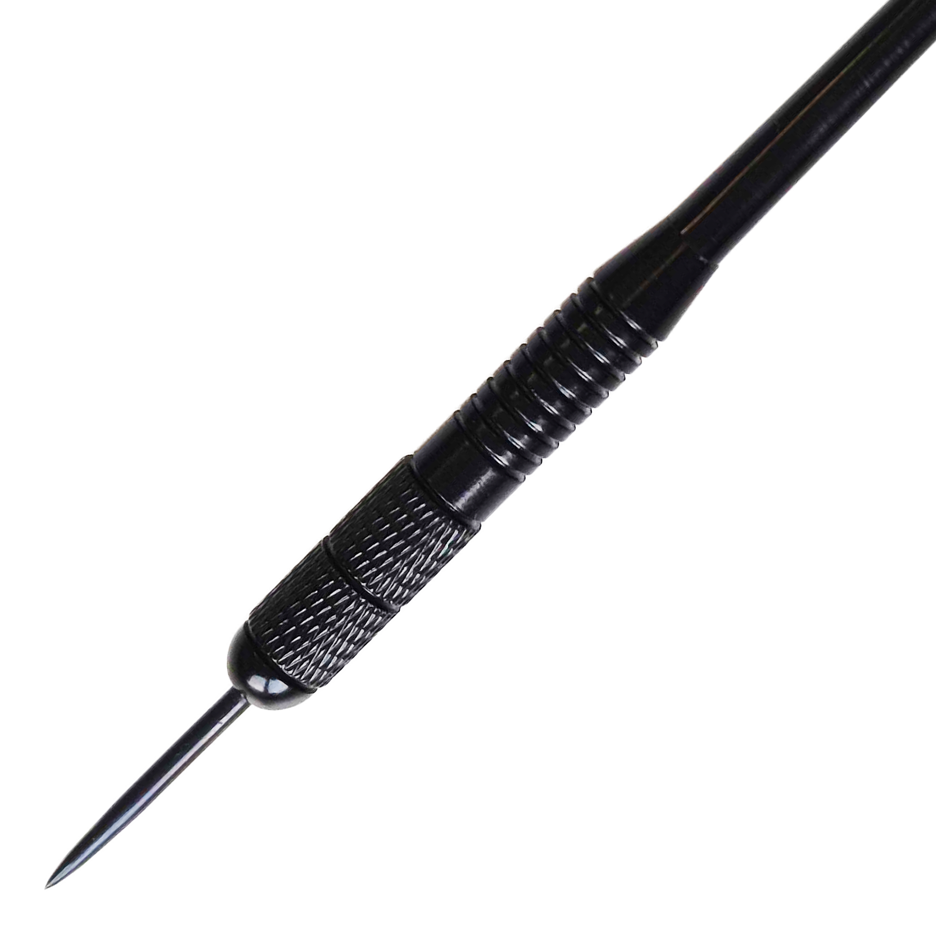 Fléchettes en acier Karella en laiton noir - 21 g Dieses Bild zeigt Karella Black Brass Steeldarts mit einem Gewicht von 21g. Die schwarzen Messing-Steeldarts sind ideal für Dartliebhaber.