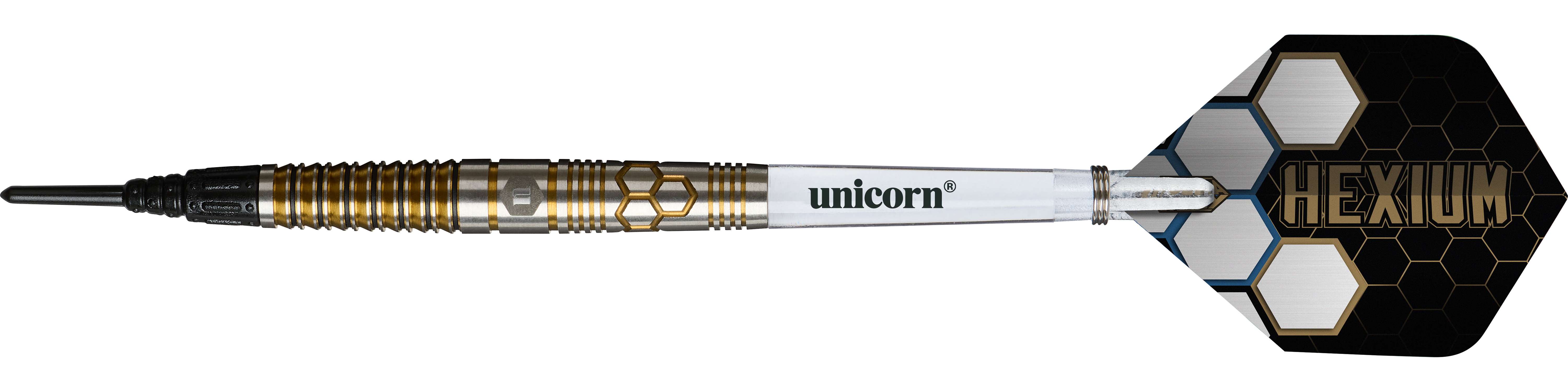 Unicorn Hexium Style 03 Gold & Black Softdarts - 23g