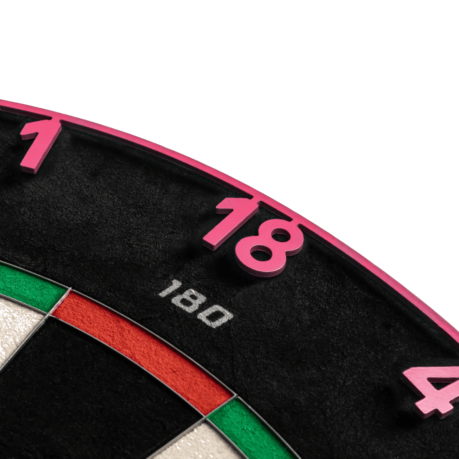 Precise 180 Endorphine Steeldartboard mit Nummernring - Cyber Pink Gezeigt wird das Precise 180 Endorphine Steeldartboard mit Nummernring in Cyber Pink. Das Dartboard ist ideal für Turniere oder den Heimgebrauch.