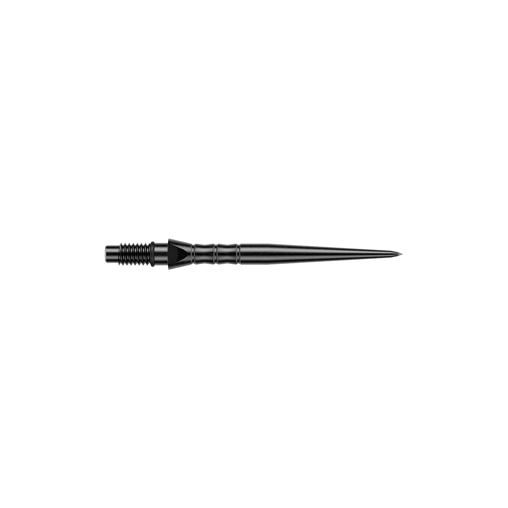 Ocelové hroty na šipky Winmau Switch Point Wave - černé Abgebildet sind schwarze Steeldartspitzen, vermutlich 26 mm lang. Die Dartspitzen werden für Steeldartpfeile verwendet.