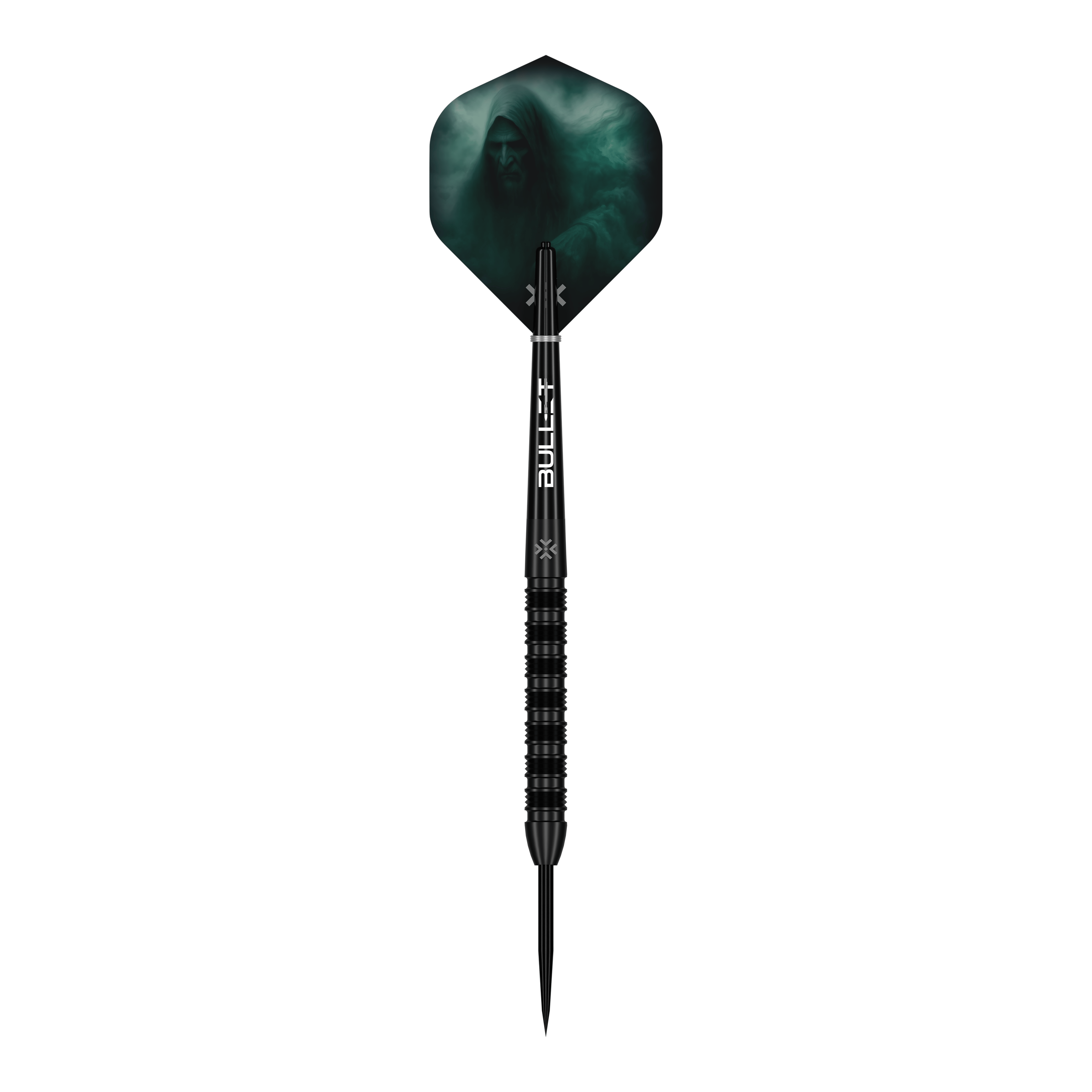 Ocelové šipky Bullet Shadow Das Produkt Bullet Shadow Steeldarts ist auf diesem Bild zu sehen. Es handelt sich um stabile und präzise Steeldarts für das Dartspiel.