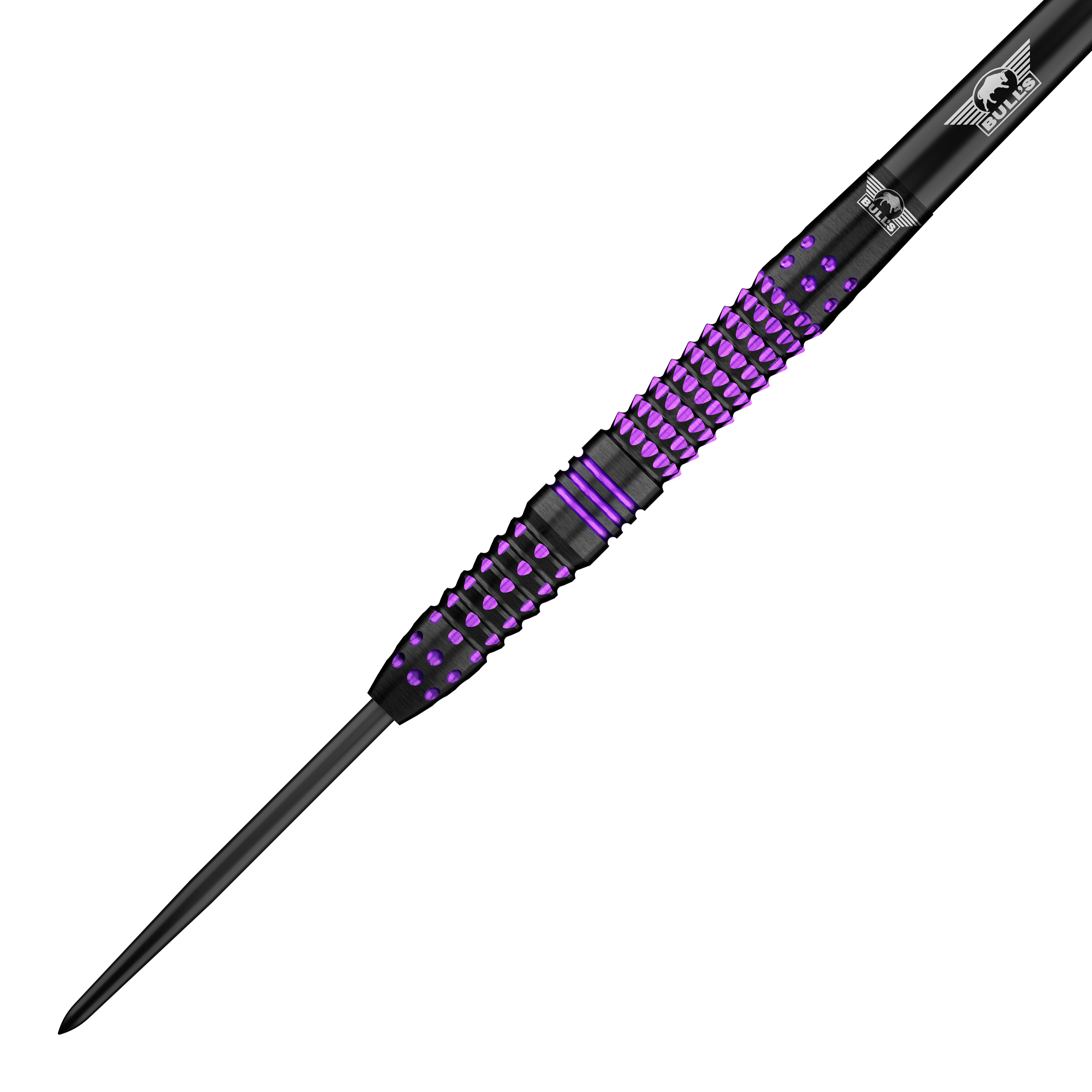 Bulls NL Lerena Rietbergen Steeldarts - 24g sind hochwertige Steeldarts. Das Bild zeigt eine Nahaufnahme des Produkts.