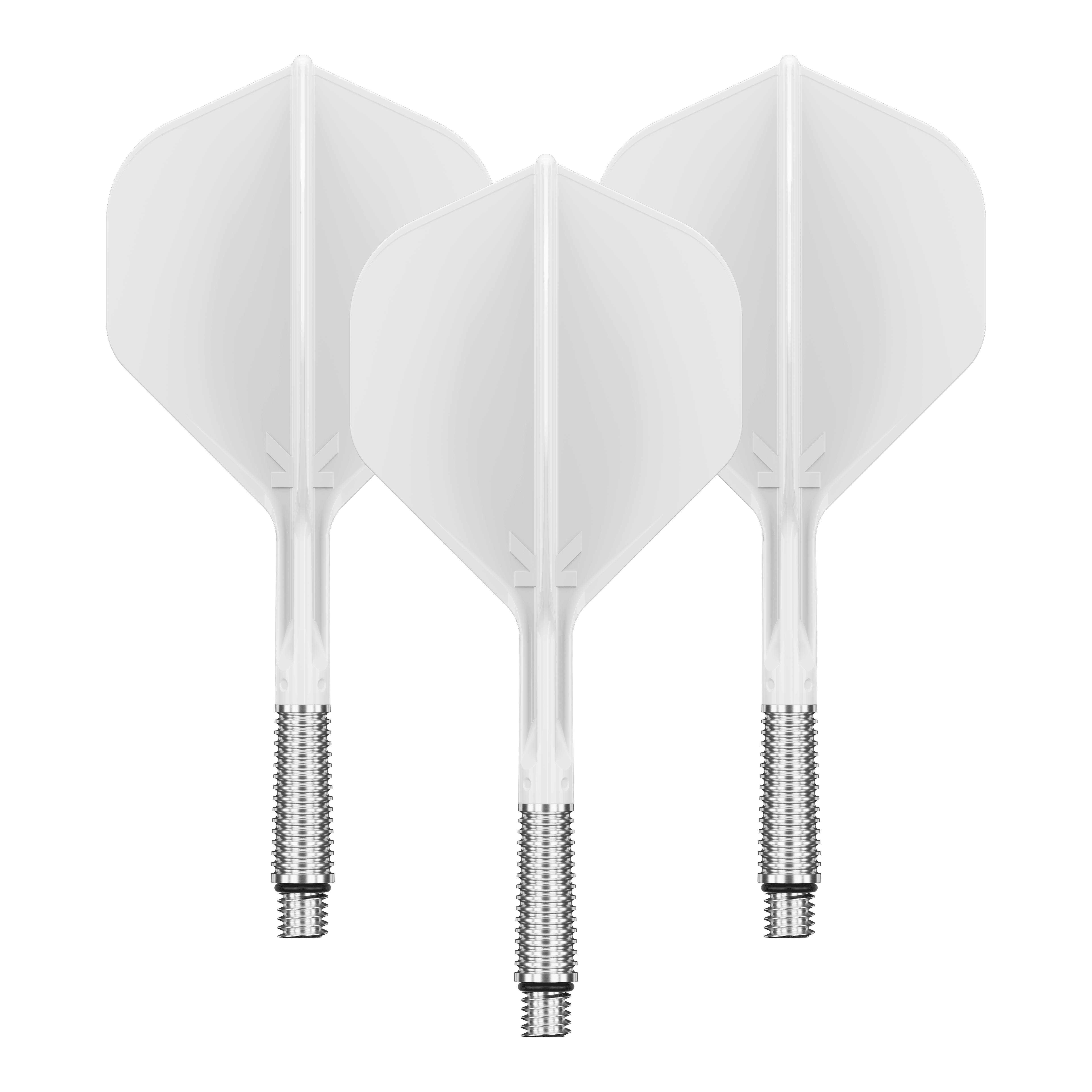 Target K-Shift No2 Standard Flights - Weiß Abgebildet ist ein Dart Flight in Standardform, Modell: KShift No2, weiß, 33mm. Das Produkt wird von Target angeboten.