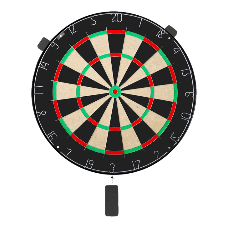 Karella Dartboard BullOut Set including 2 sets of steel darts