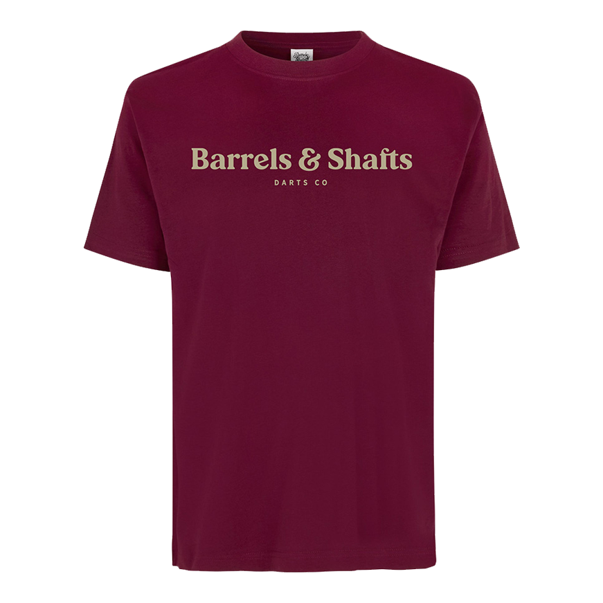 Barrels and Shafts T-Shirt - Bordeaux Rot