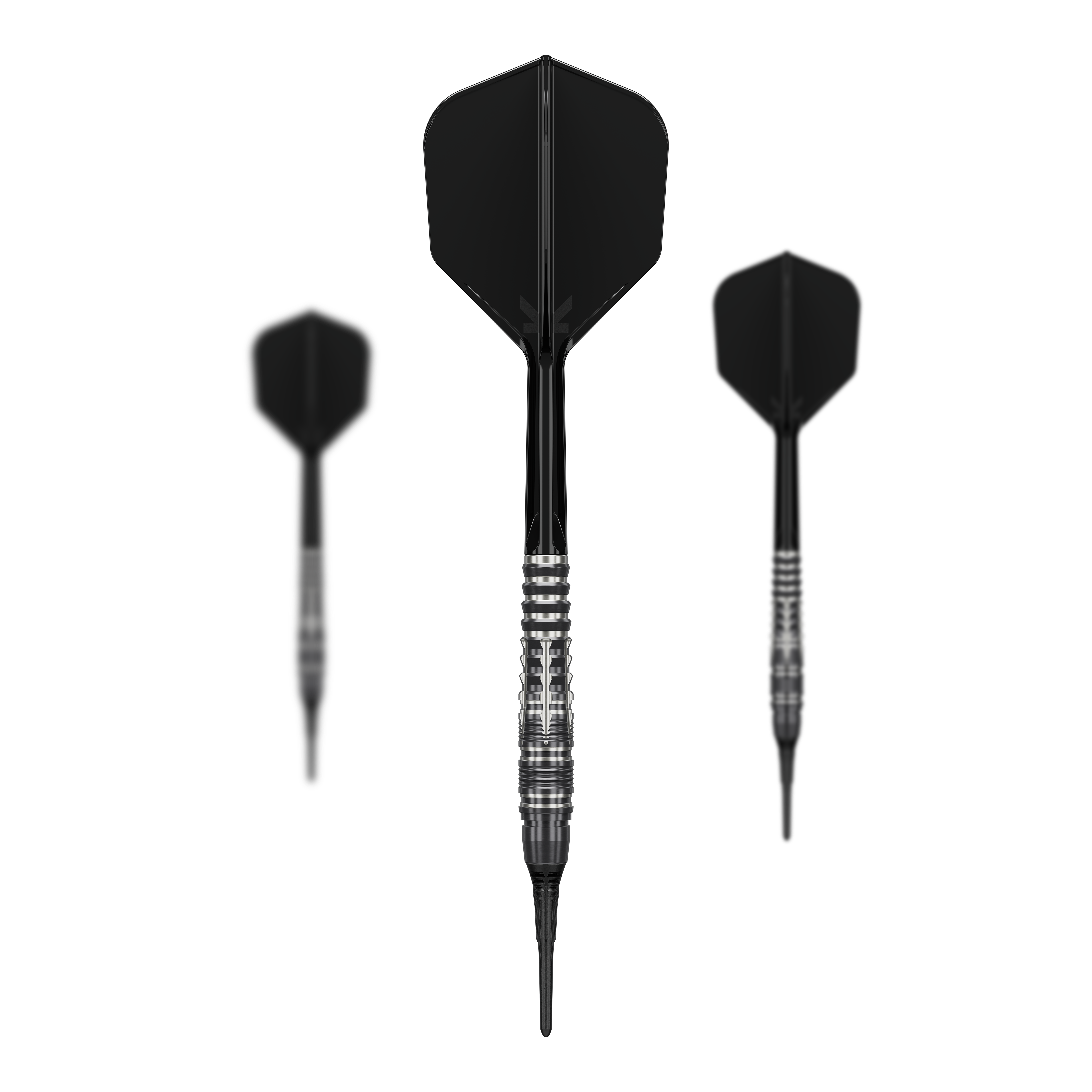 Das Bild zeigt die Target Black Marque Blaze Softdarts - 18g als Set. Dieses Set eignet sich hervorragend für Dartspieler.