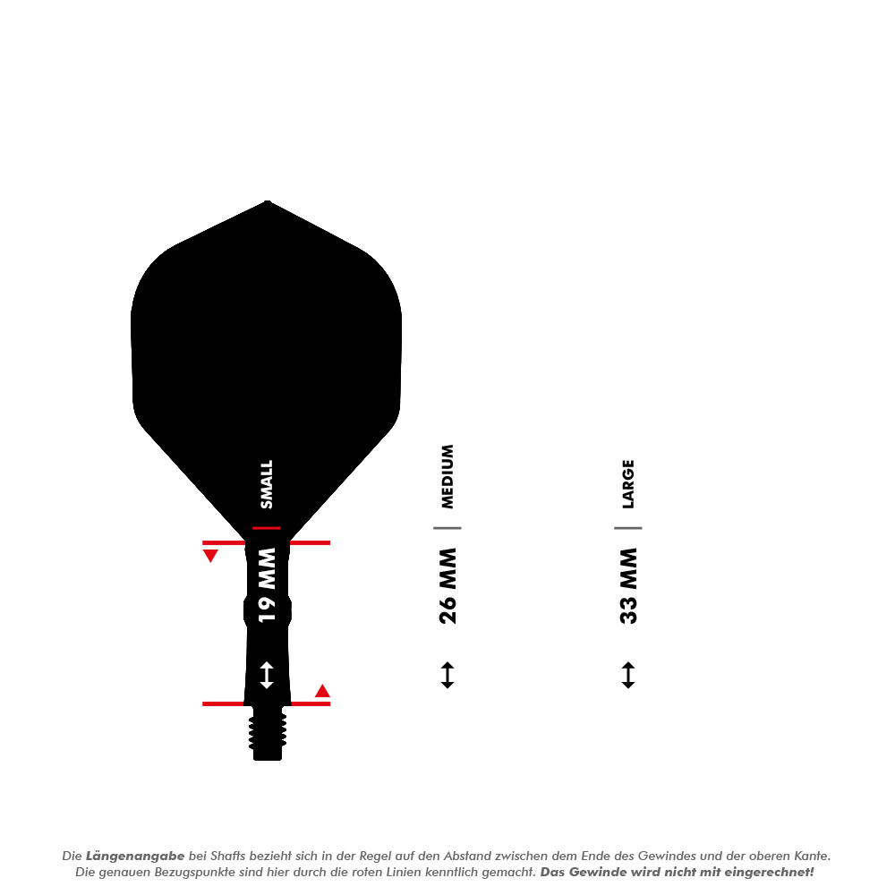 L-Style L-Sytem Flights - Clear Red-190 Das Bild zeigt Dart-Flights als Zubehör. Es handelt sich um LStyle L-System Flights.
