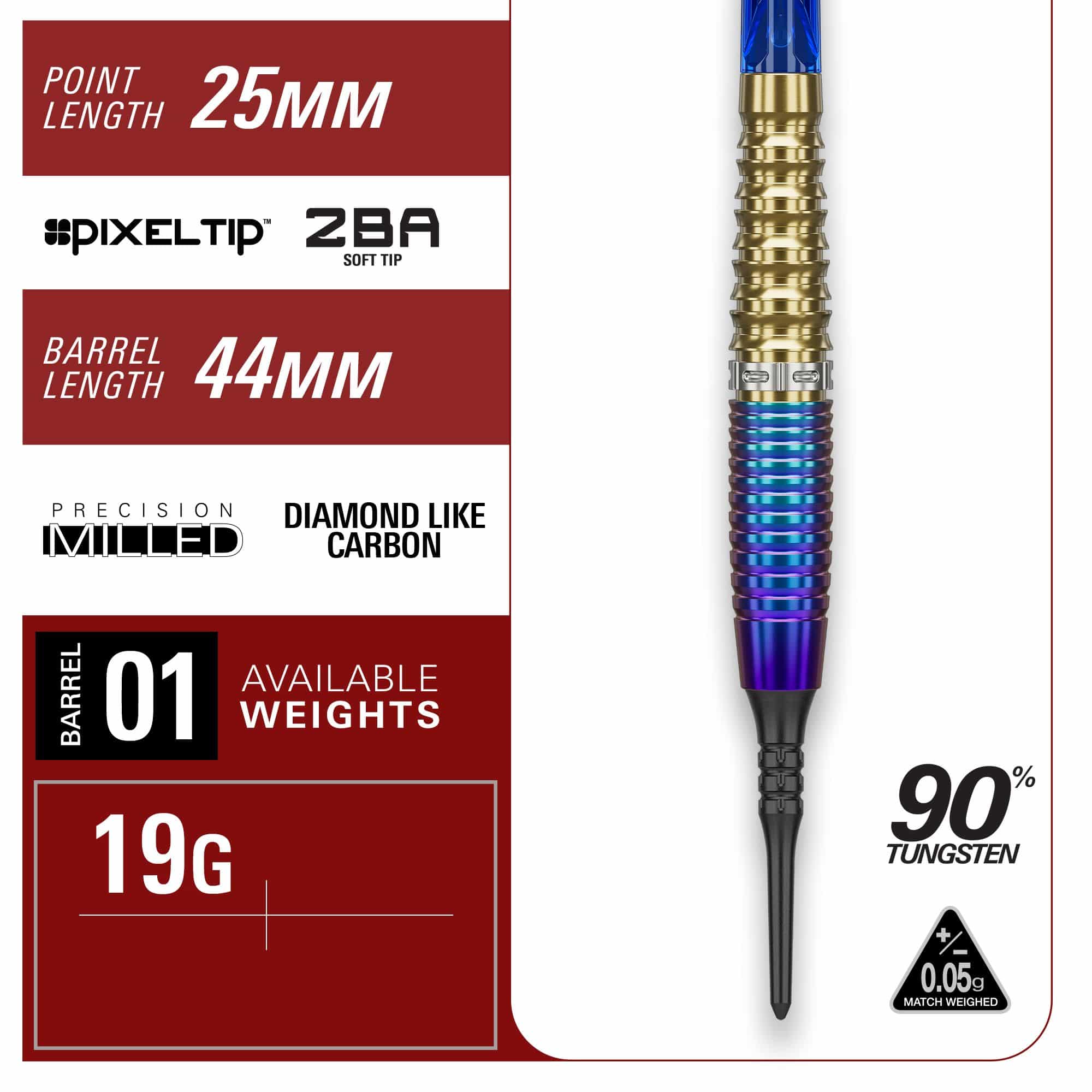 Měkké šipky Target Japan Prime Series Zenith GEN2 - 20g Diese Abbildung zeigt die Target Japan Prime Series Zenith GEN2 Softdarts – 20g. Die Softdarts bieten eine ansprechende Optik und hohe Präzision.