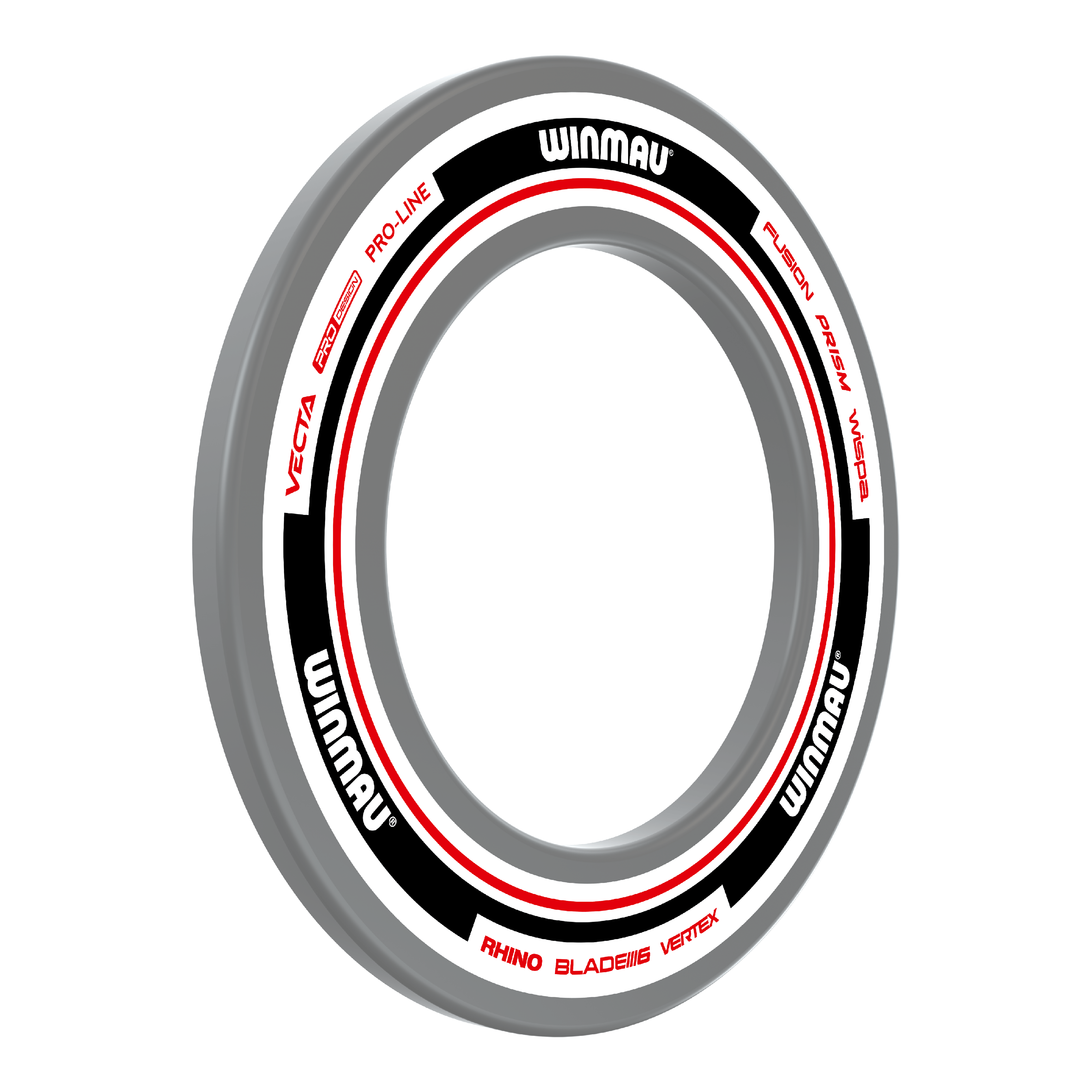 Winmau Advance Dartboard Surround - Weiß Rot