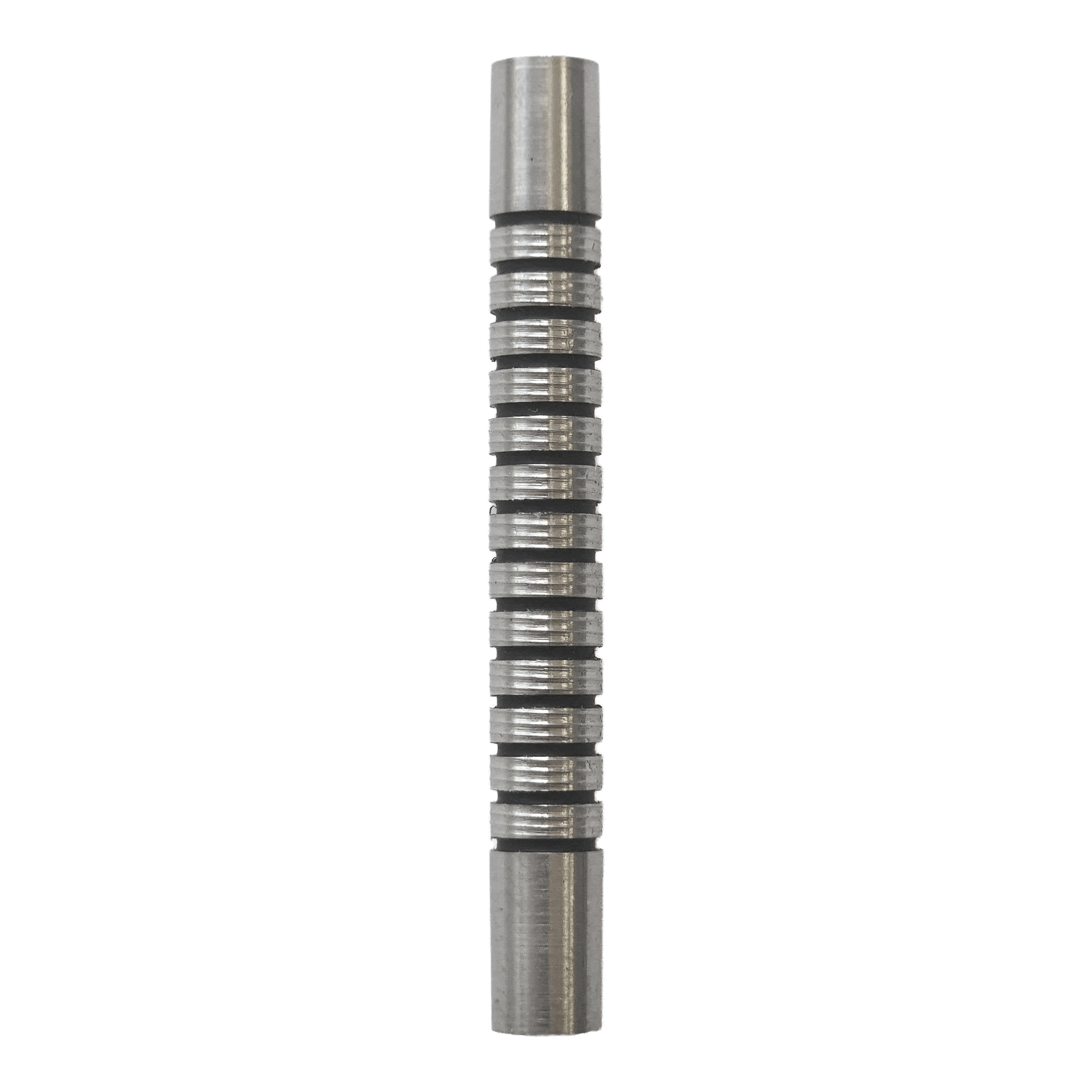 Corps de fléchettes souples McDart Black Ring - 18 g Abgebildet ist ein McDart Black Ring Softdart Barrels - 18g. Es handelt sich um einen schwarzen Dart-Barrel mit Ringstruktur.