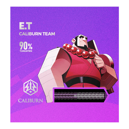 Ocelové šipky Caliburn Awakening ET Hier sind die Caliburn Awakening E.T. Steeldarts abgebildet. Die Steeldarts werden detailliert dargestellt.