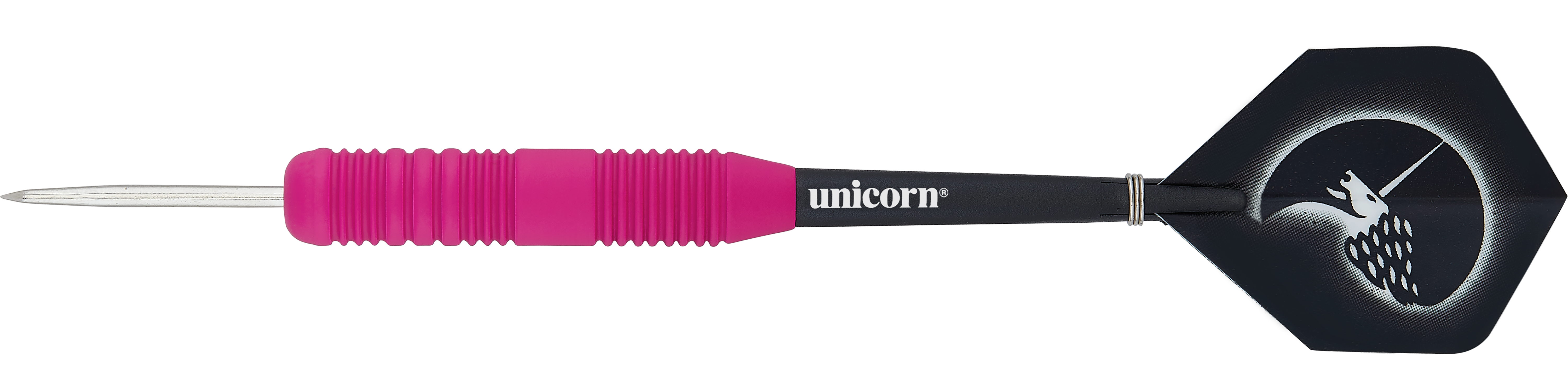 Unicorn Core Plus Rubberised Pink Steeldarts