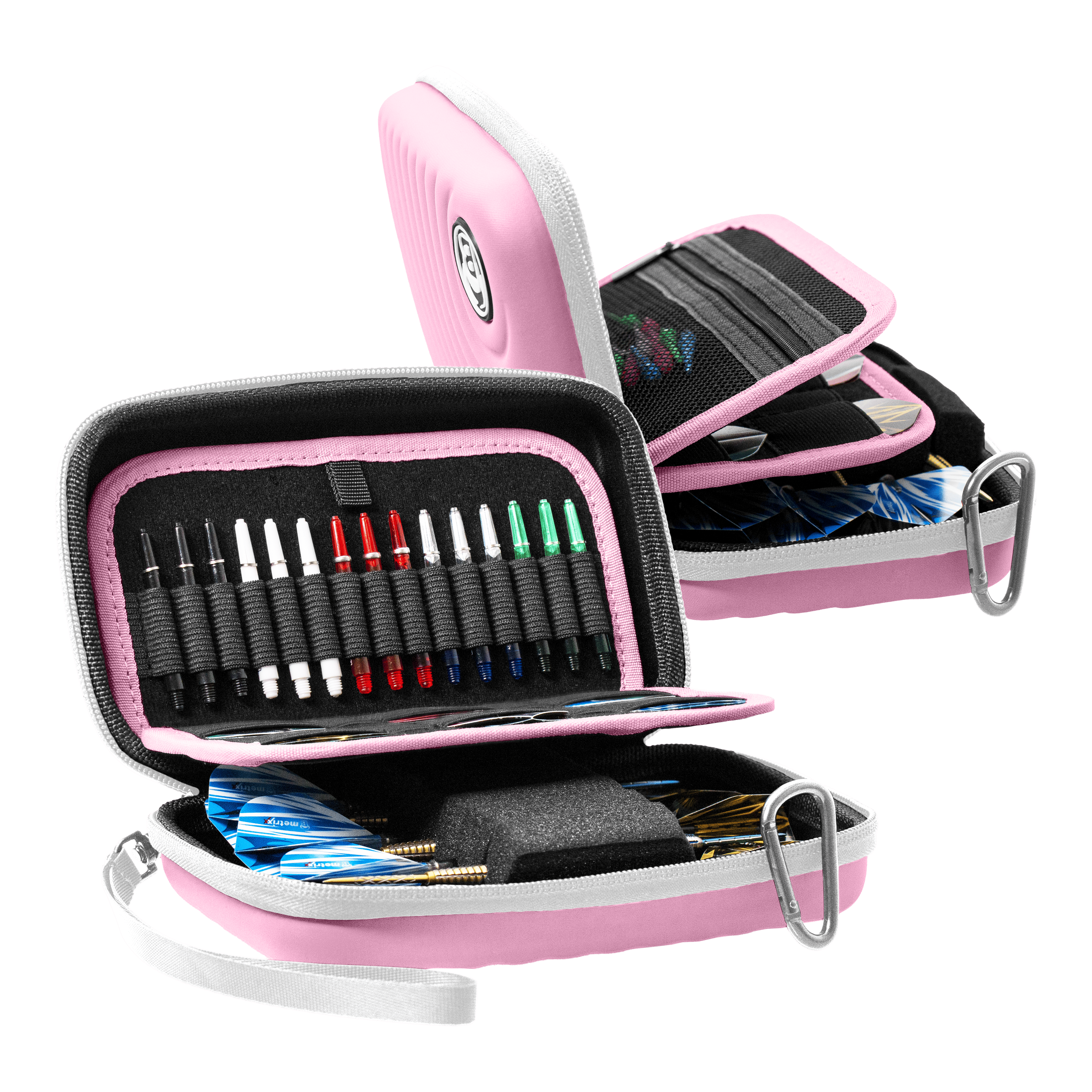 Pouzdro na šipky Bulls Orbis XL - růžové Abgebildet ist das Bulls Orbis XL Dartcase in der Farbe Pink. Es bietet viel Platz für Dartzubehör.