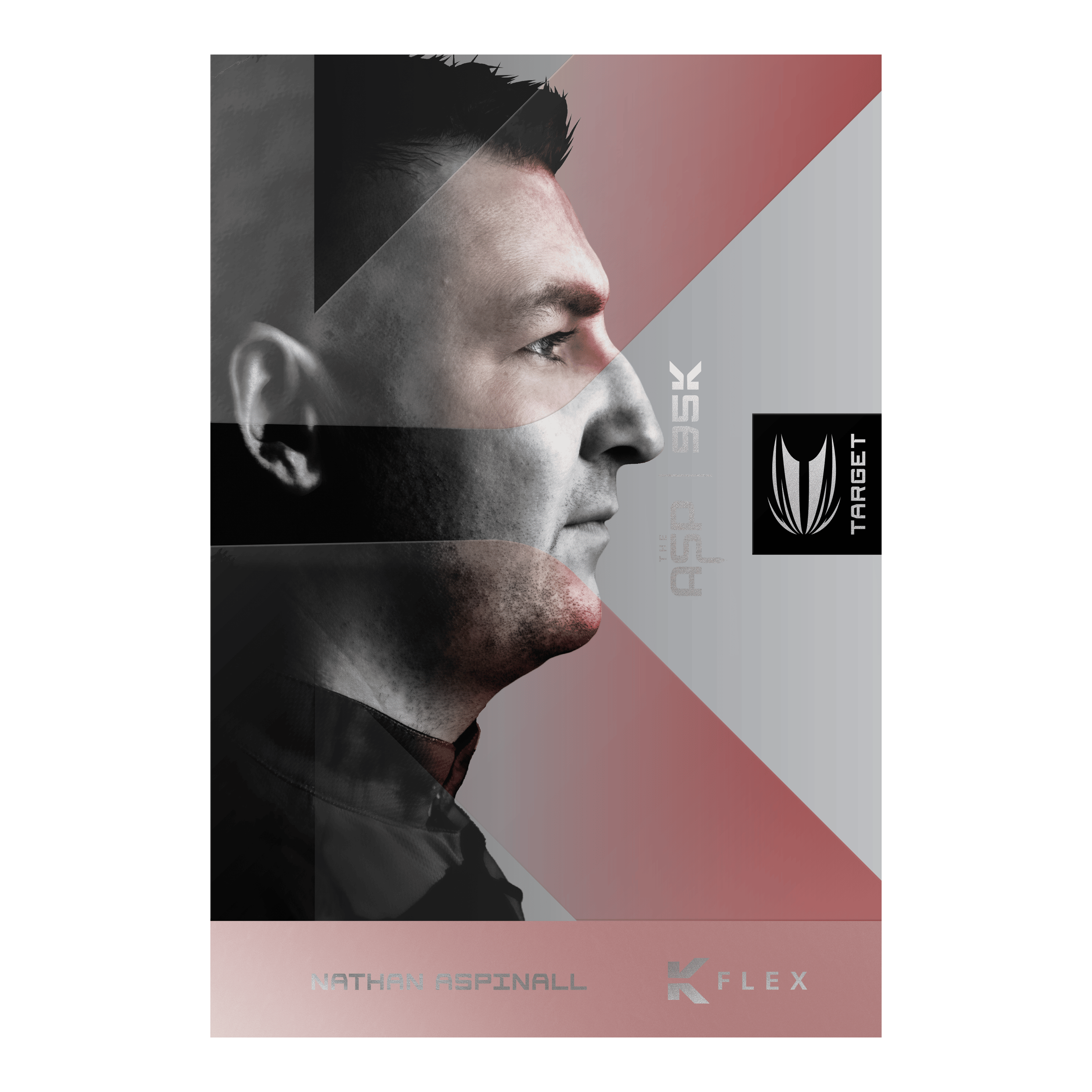 Auf dem Bild sieht man die Target Nathan Aspinall 95K Softdarts - 18g. Diese Softdarts sind besonders für professionelle Darts-Spieler geeignet.