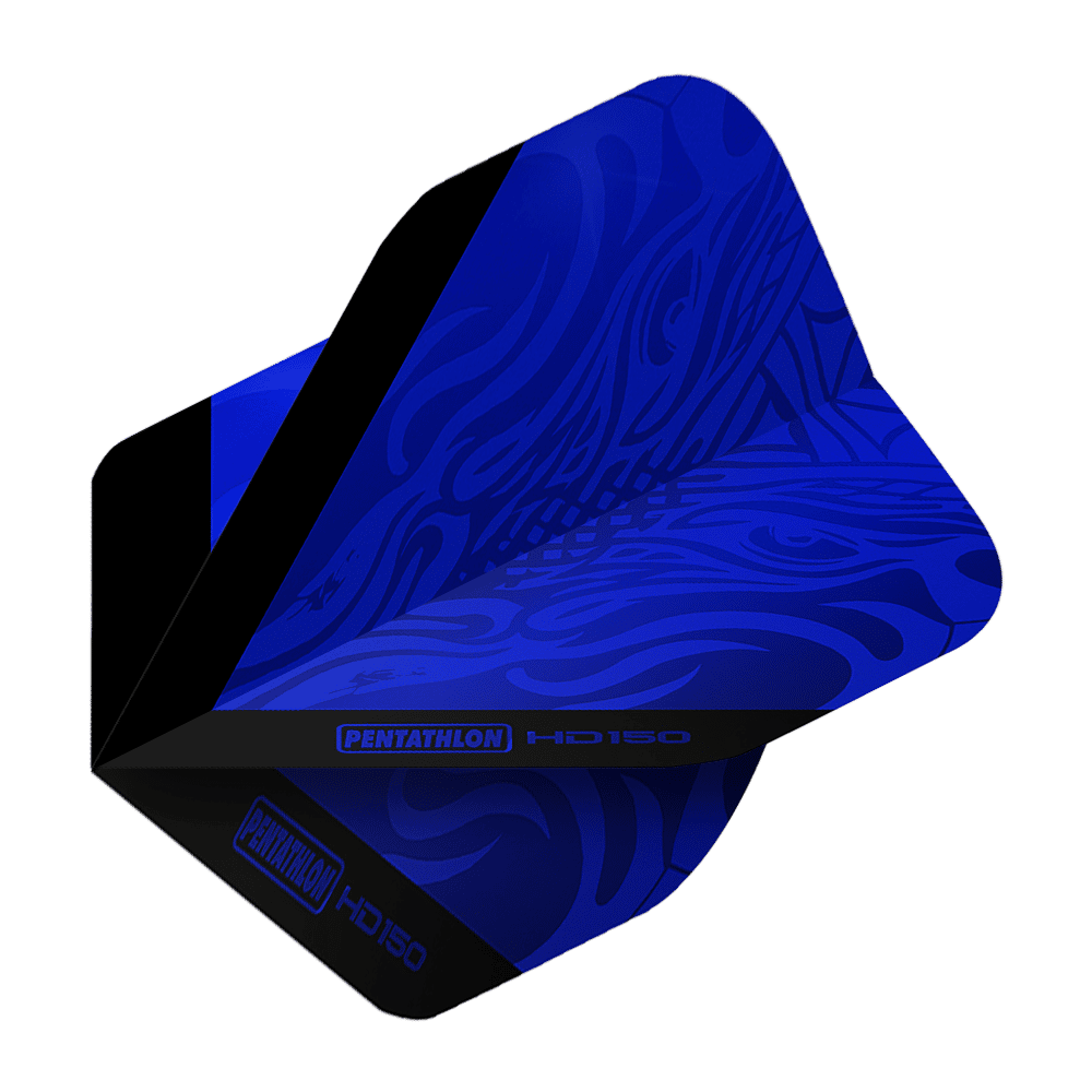 Ailettes standard Pentathlon HD150 bleu métallisé