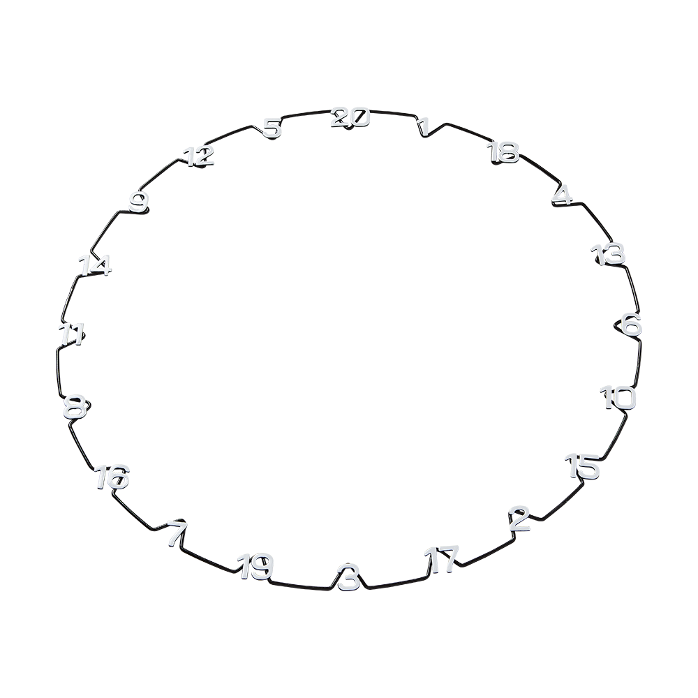 Horizontální číselný kroužek Unicorn