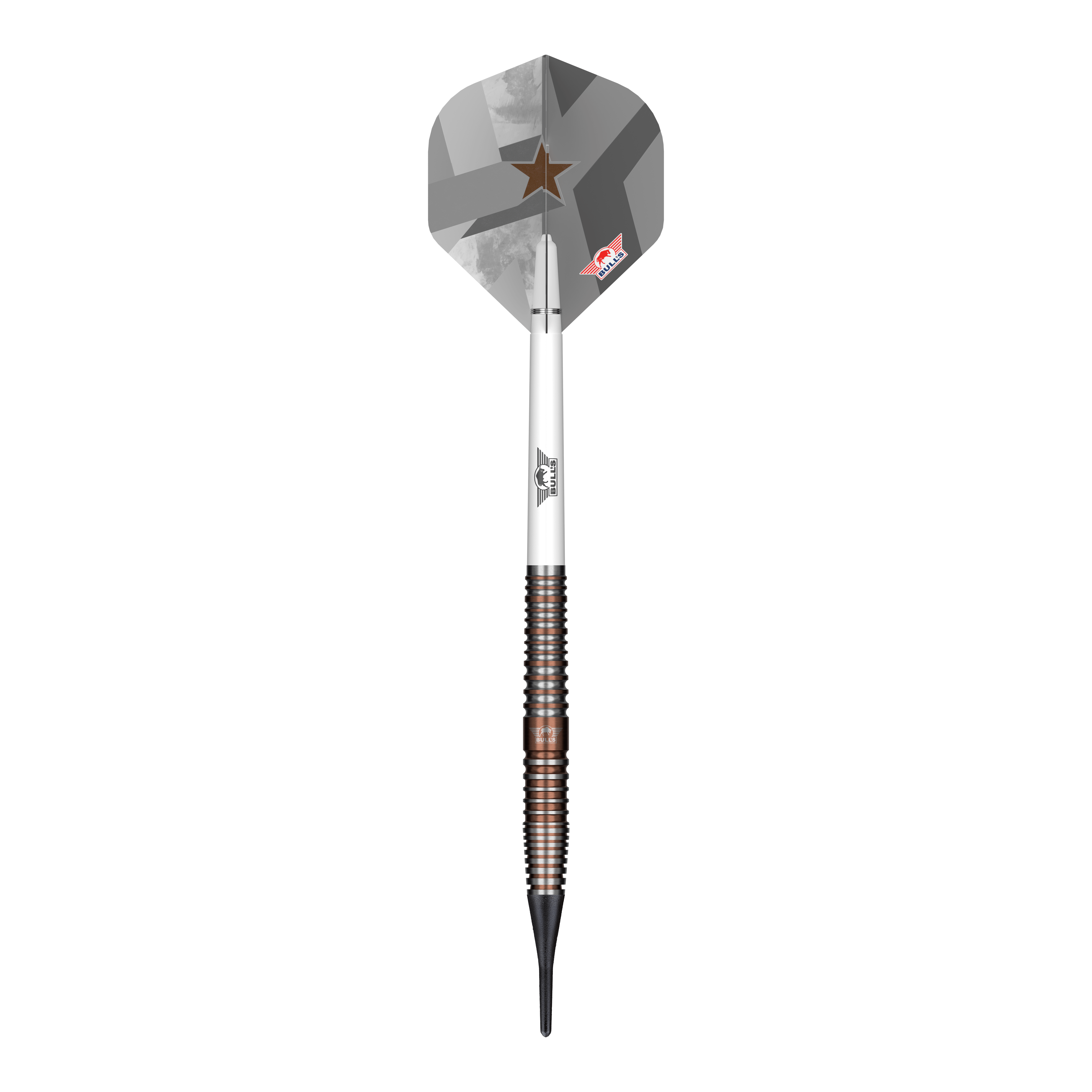 Dardos blandos Bulls NL Max Hopp E5 - 20 g Das Foto zeigt die Bulls NL Max Hopp E5 Softdarts - 20g. Dieses Produkt richtet sich an Freunde des Softdart-Spiels.