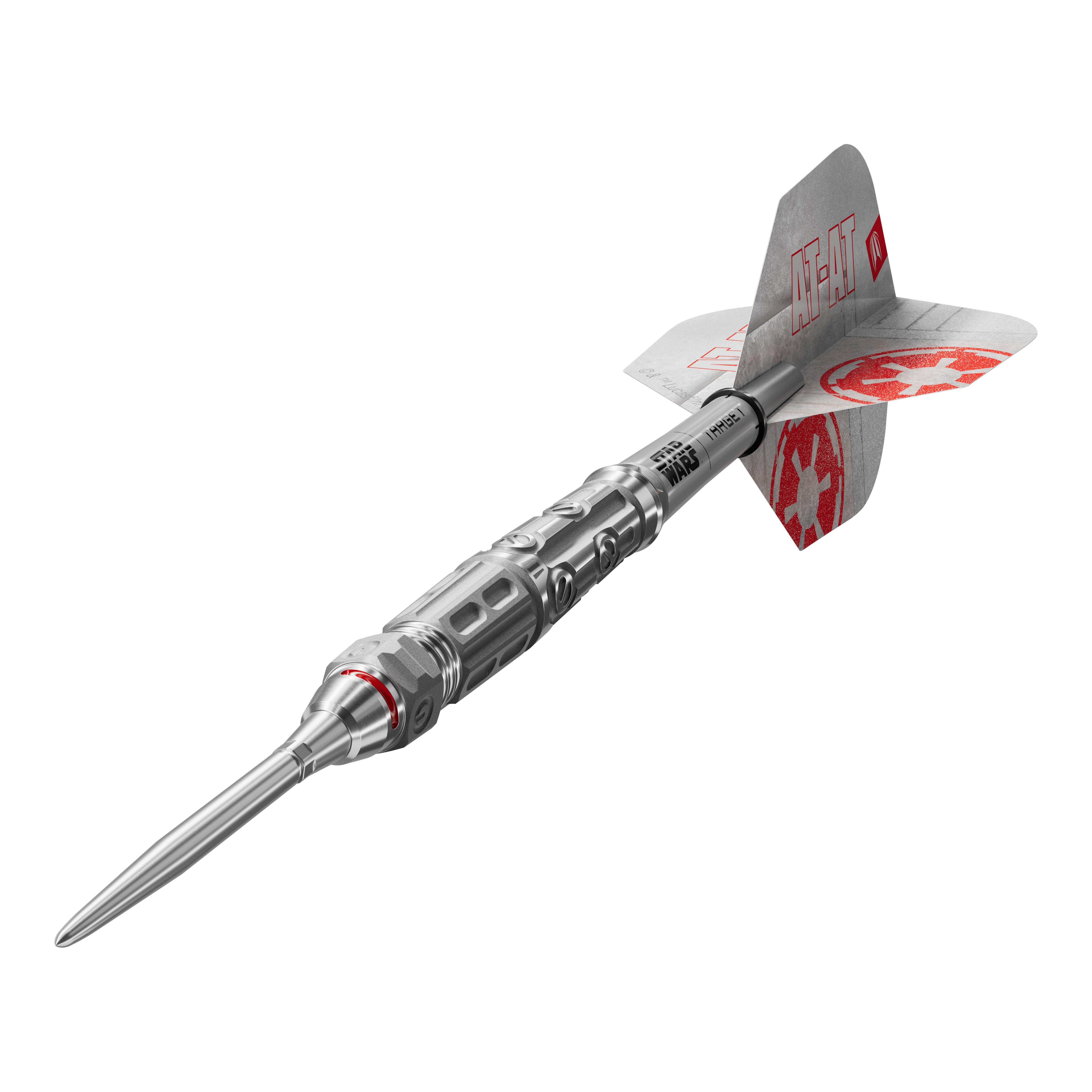 Target Star Wars AT-AT Swiss Point Steeldarts Das Produkt ist die Target Star Wars AT-AT Swiss Point Steeldarts. Diese Steeldarts überzeugen durch ein Star Wars Design mit AT-AT-Motiv.