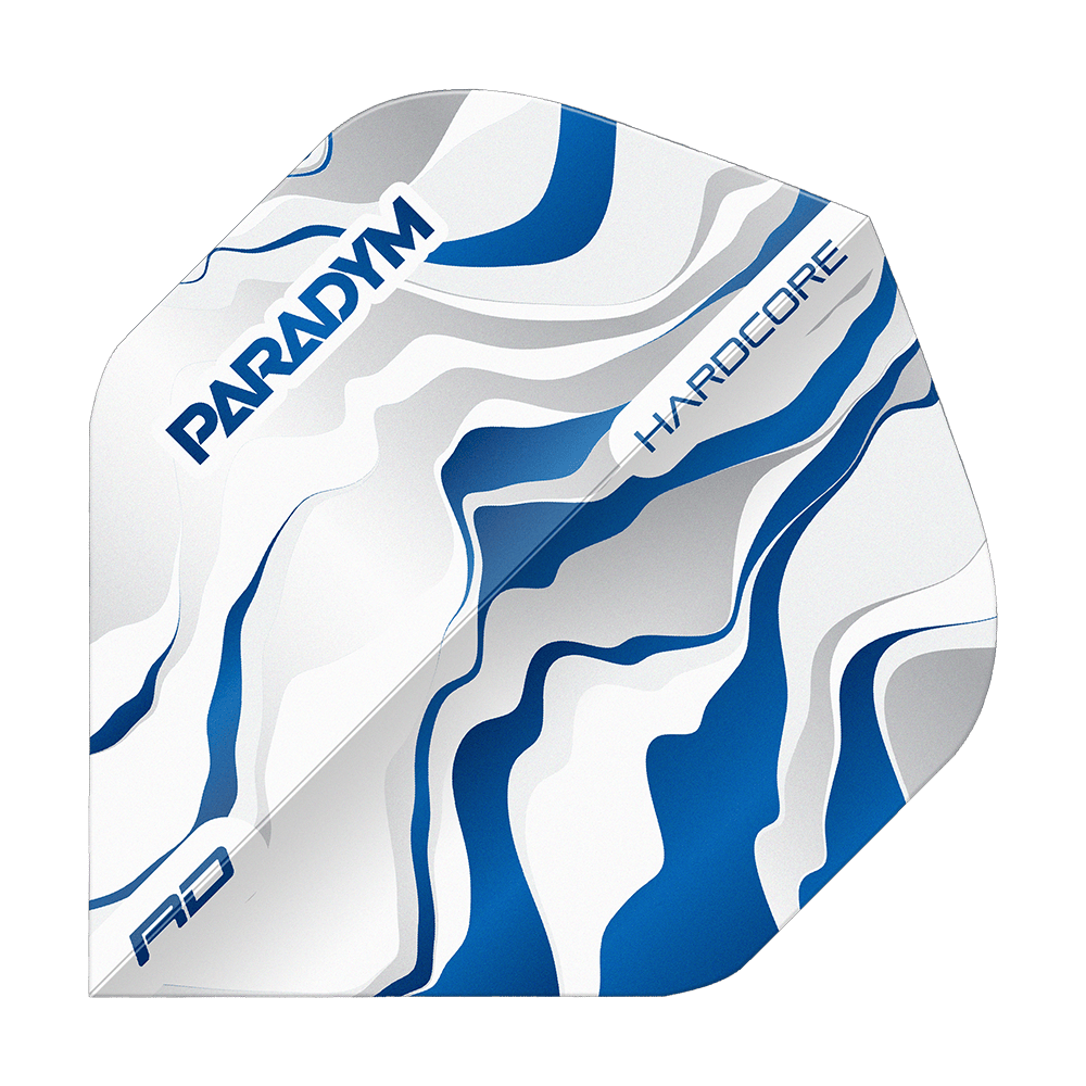 Standardní letky Red Dragon Hardcore Premium Paradym Blue Premium č. 2 Gezeigt wird ein Flight des Modells Red Dragon Hardcore Premium Paradym Blue Premium No2 Standard Flights. Dies ist ein blauer, robuster Standard-Flight für Dartpfeile.