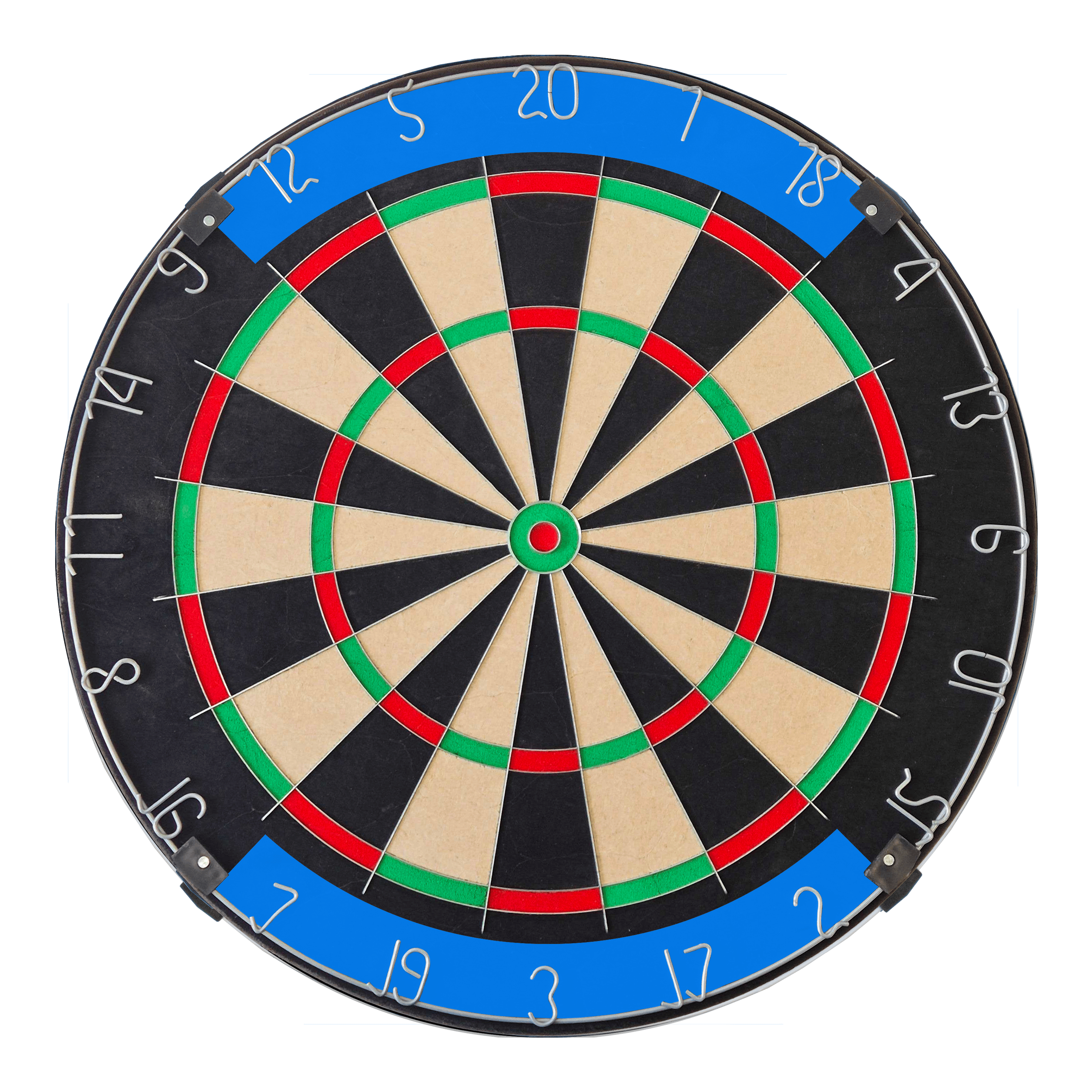 Das Bild zeigt ein Dartboard mit Wunschtext. Es handelt sich um ein klassisches Dartboard mit einer individuellen Beschriftung.