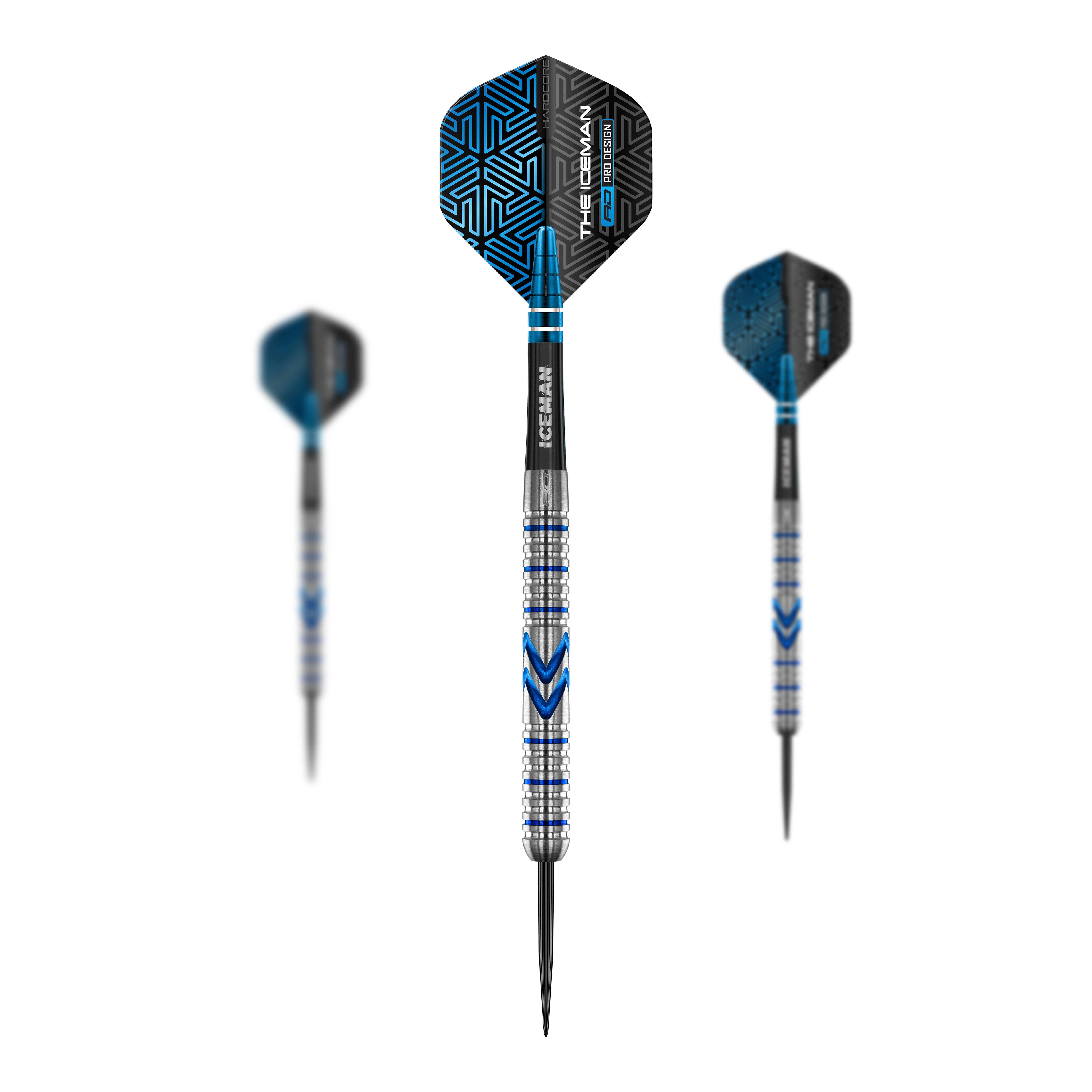 Ocelové šipky Red Dragon Gerwyn Price Iceman Midnight Edition