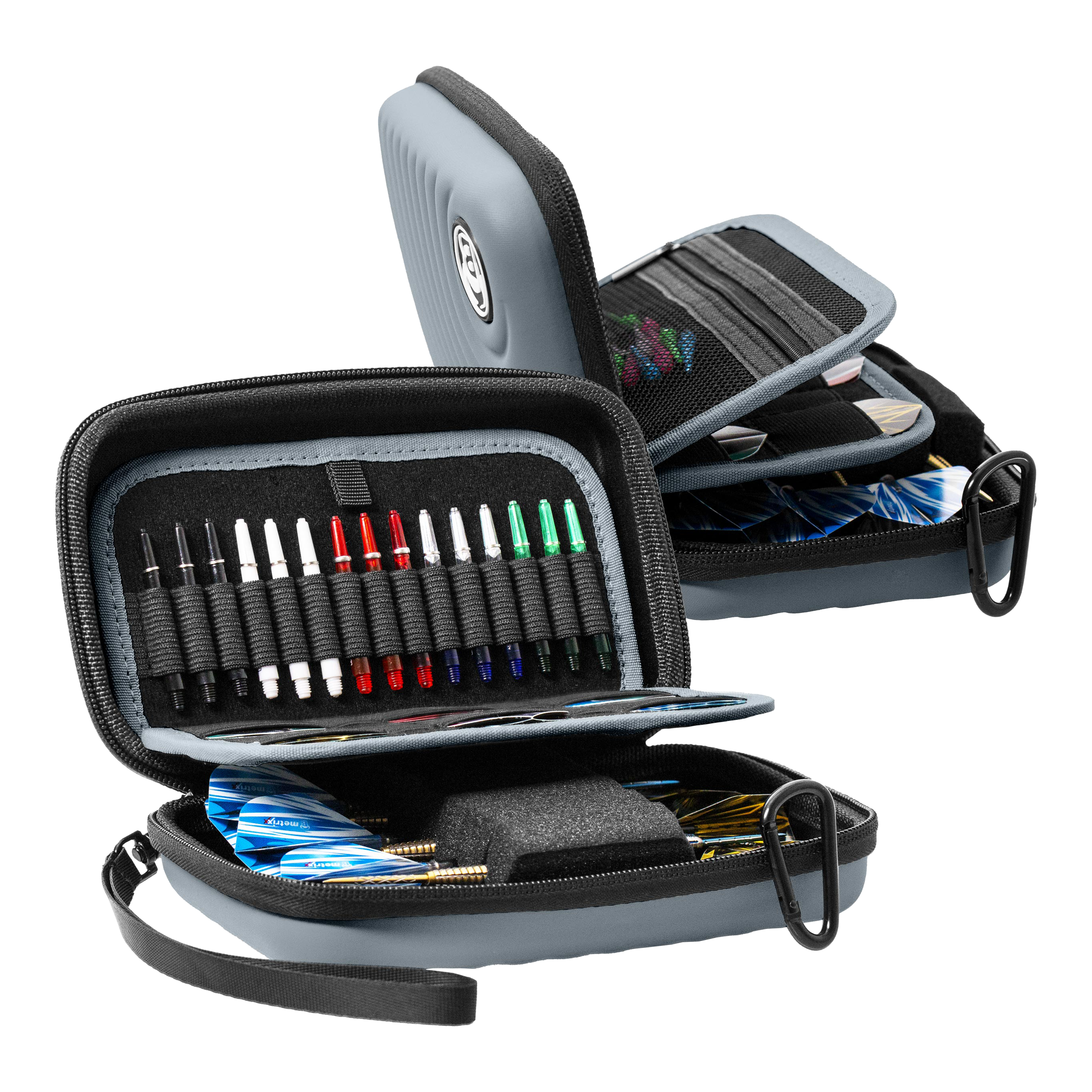 Pouzdro na šipky Bulls Orbis XL - šedé Dies ist das Bulls Orbis XL Dartcase in Grau. Es schützt und transportiert Ihre Dartpfeile sicher.