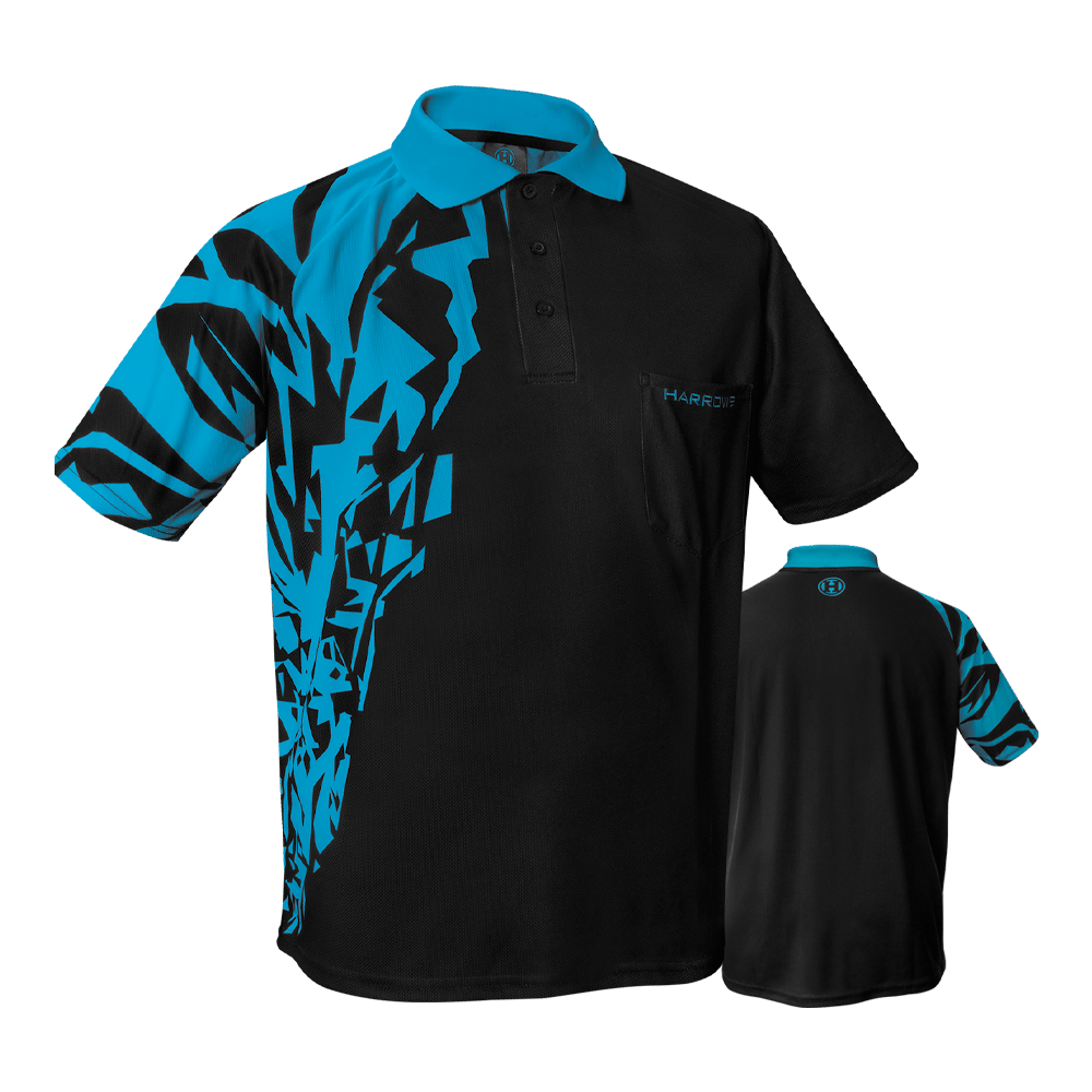 Camisa de dardos Harrows Rapide - Aqua