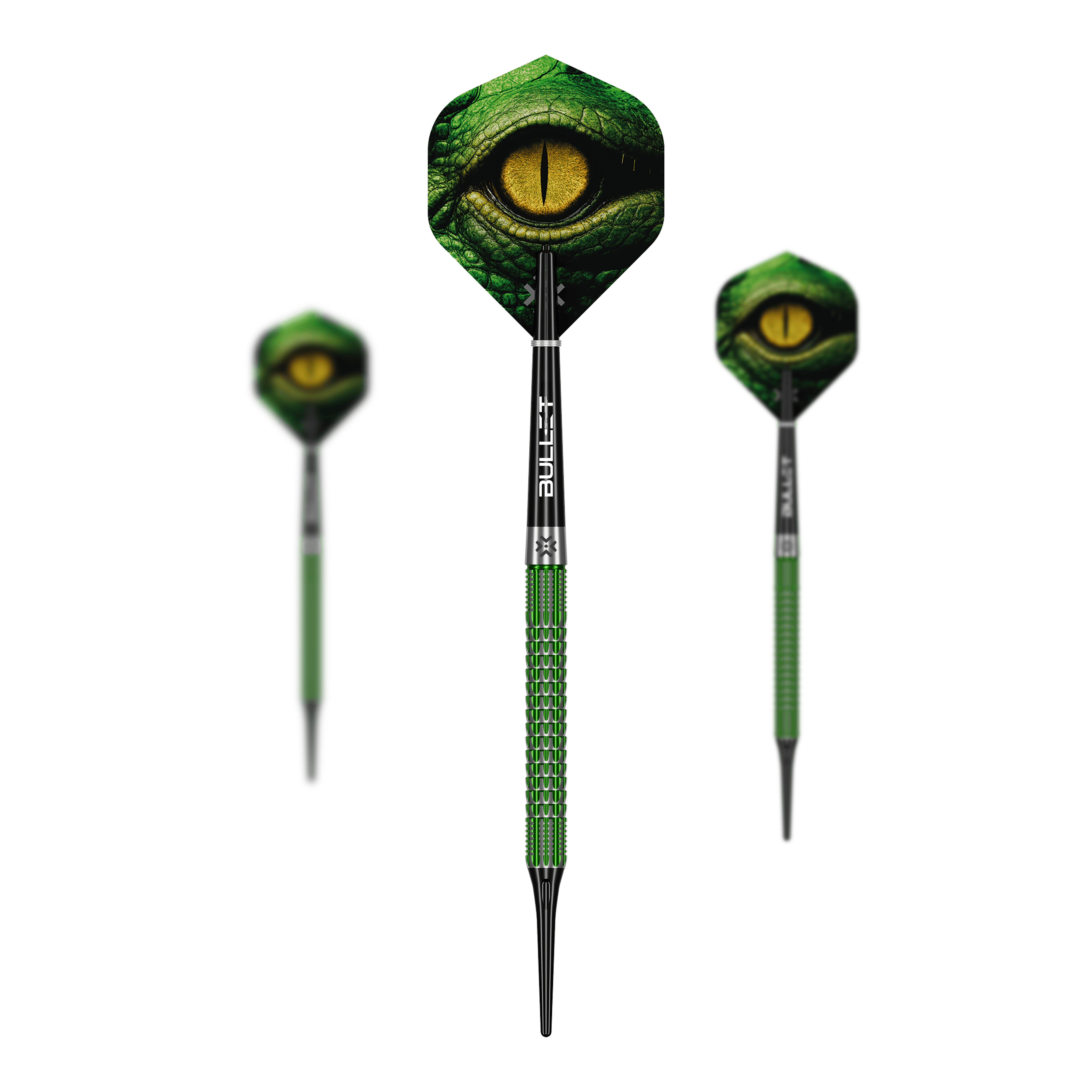 Bullet Gator Softdarts - 20g Abgebildet ist das Set Bullet Gator Softdarts - 20g. Diese Darts sind leicht und ideal für Softdart-Spieler.