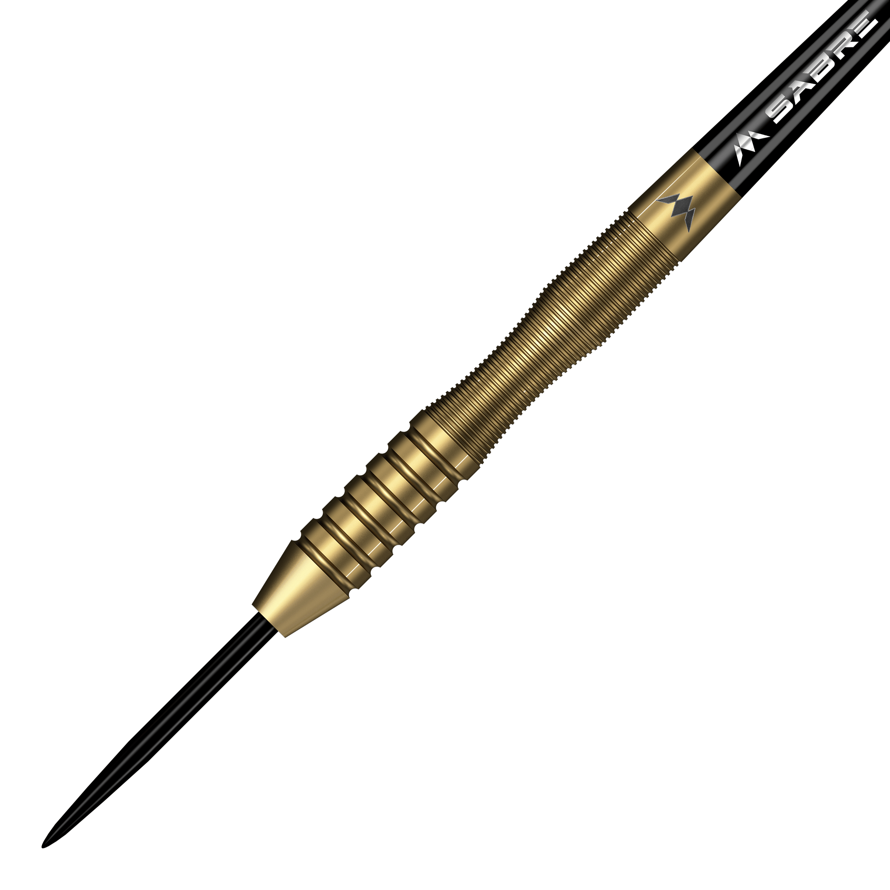 Freccette Mission Viktor Tingstrom Gold Steel - 22 g Mission Viktor Tingstrom Gold Steeldarts - 22g, das Produkt aus einer anderen Perspektive. Die goldenen Steeldarts sind detailliert abgebildet.