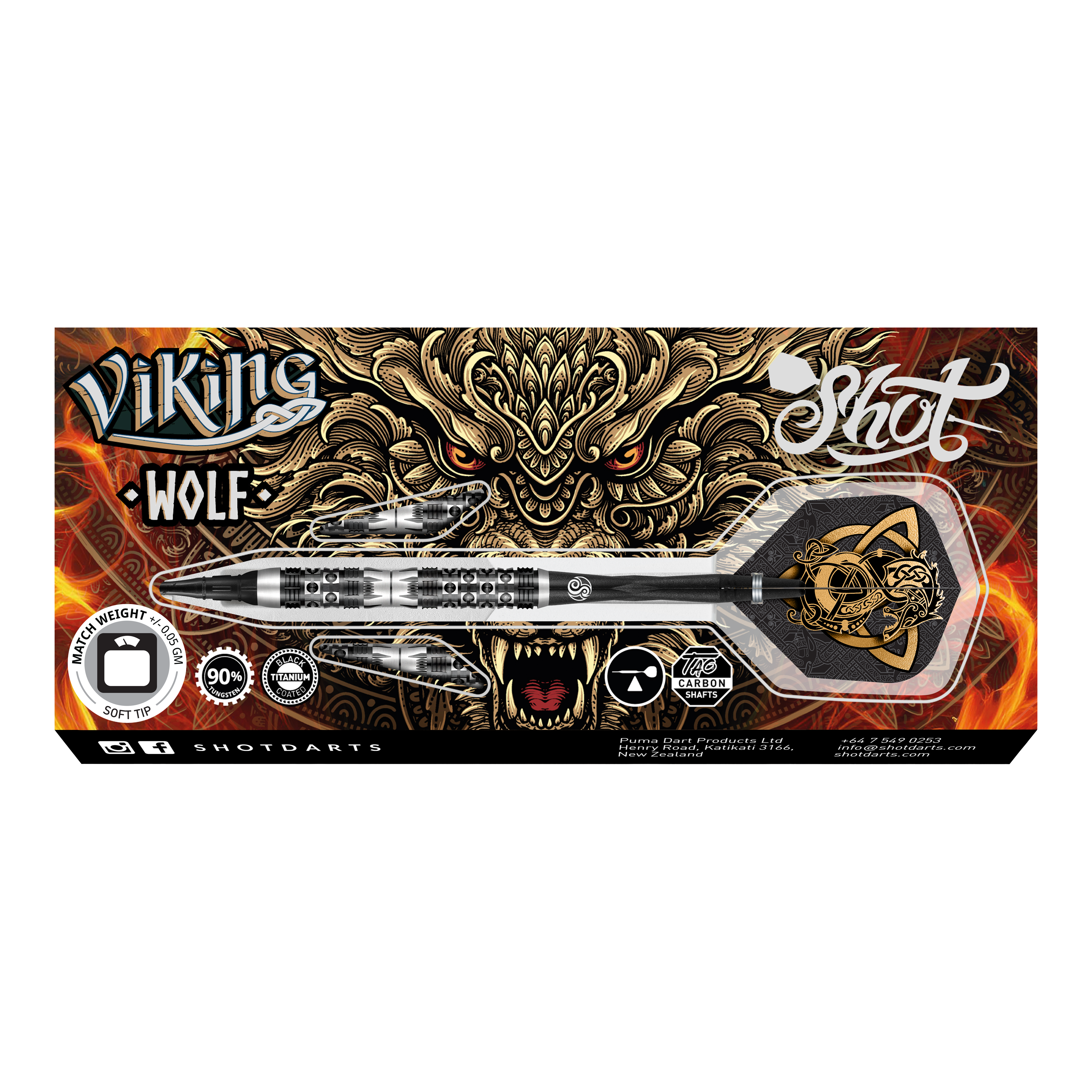 Shot Viking Wolf soft darts - 20g